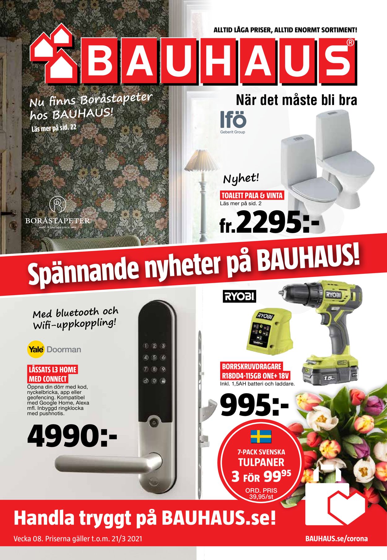 Bauhaus - Reklamblad - 24/02-21/03-2021