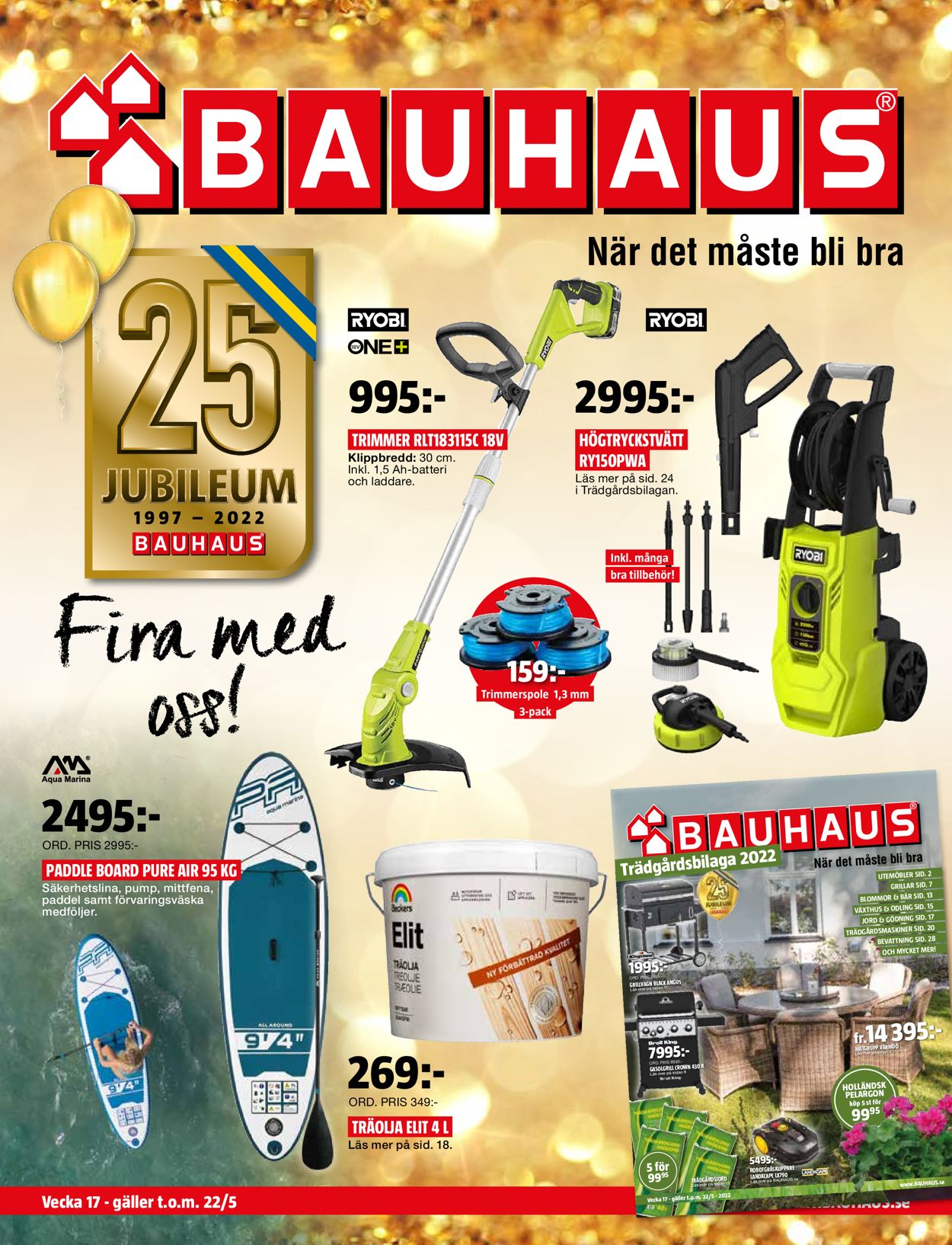 Bauhaus - Reklamblad - 17/04-22/05-2022