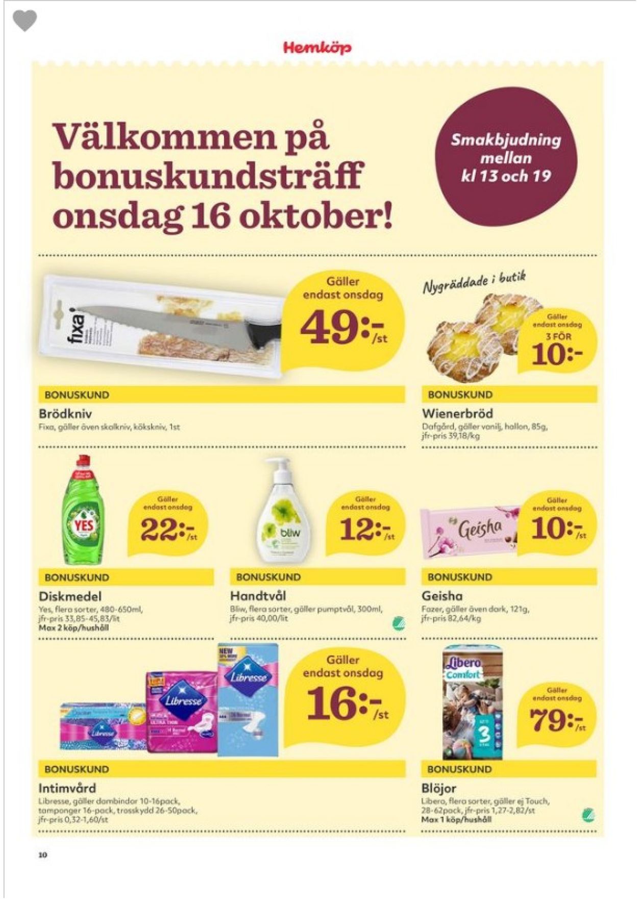 Hemköp - Reklamblad - 14/10-20/10-2019 (Sida 10)