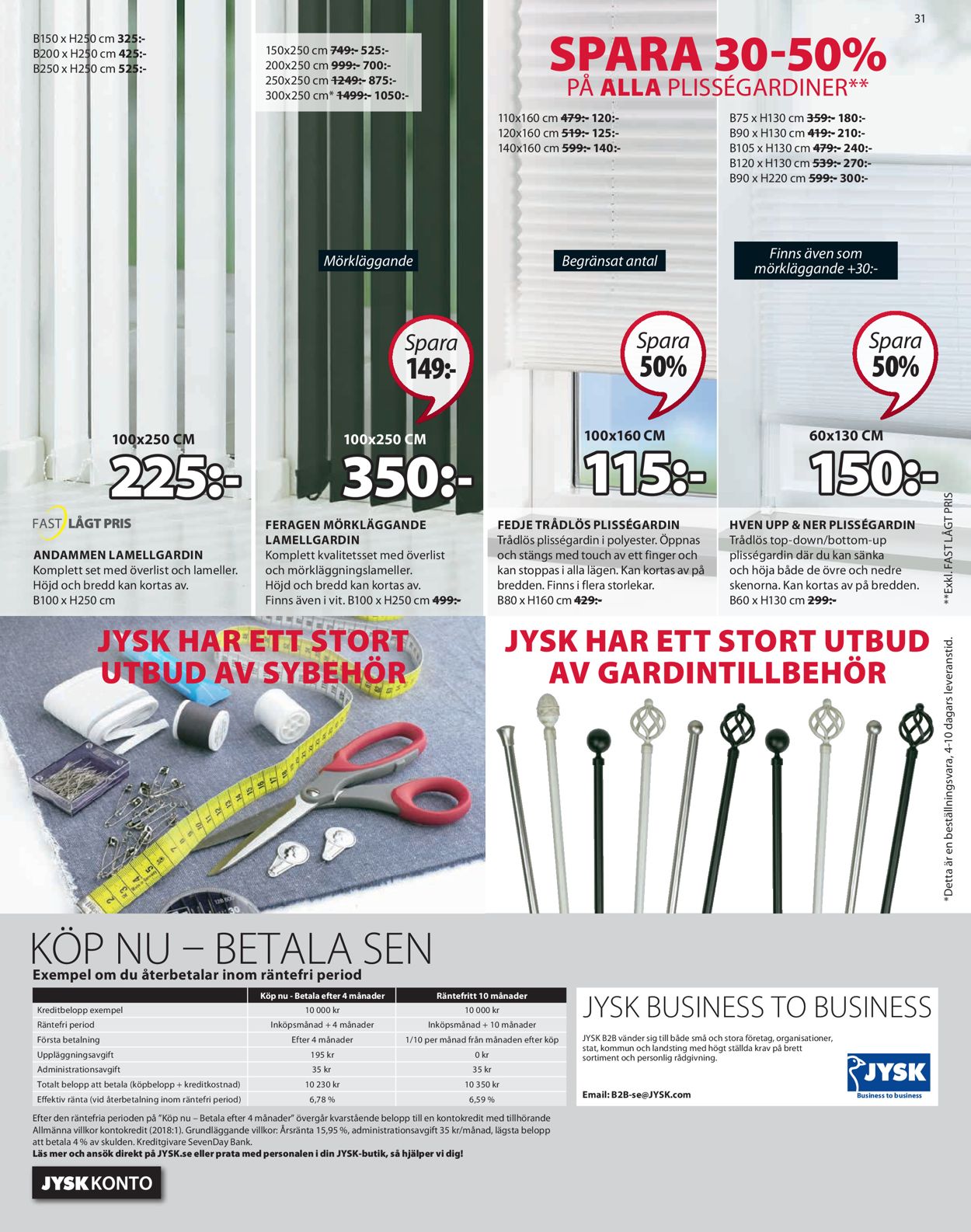 Jysk - Vinterförsäljning 2020 - Reklamblad - 24/12-09/01-2021 (Sida 31)
