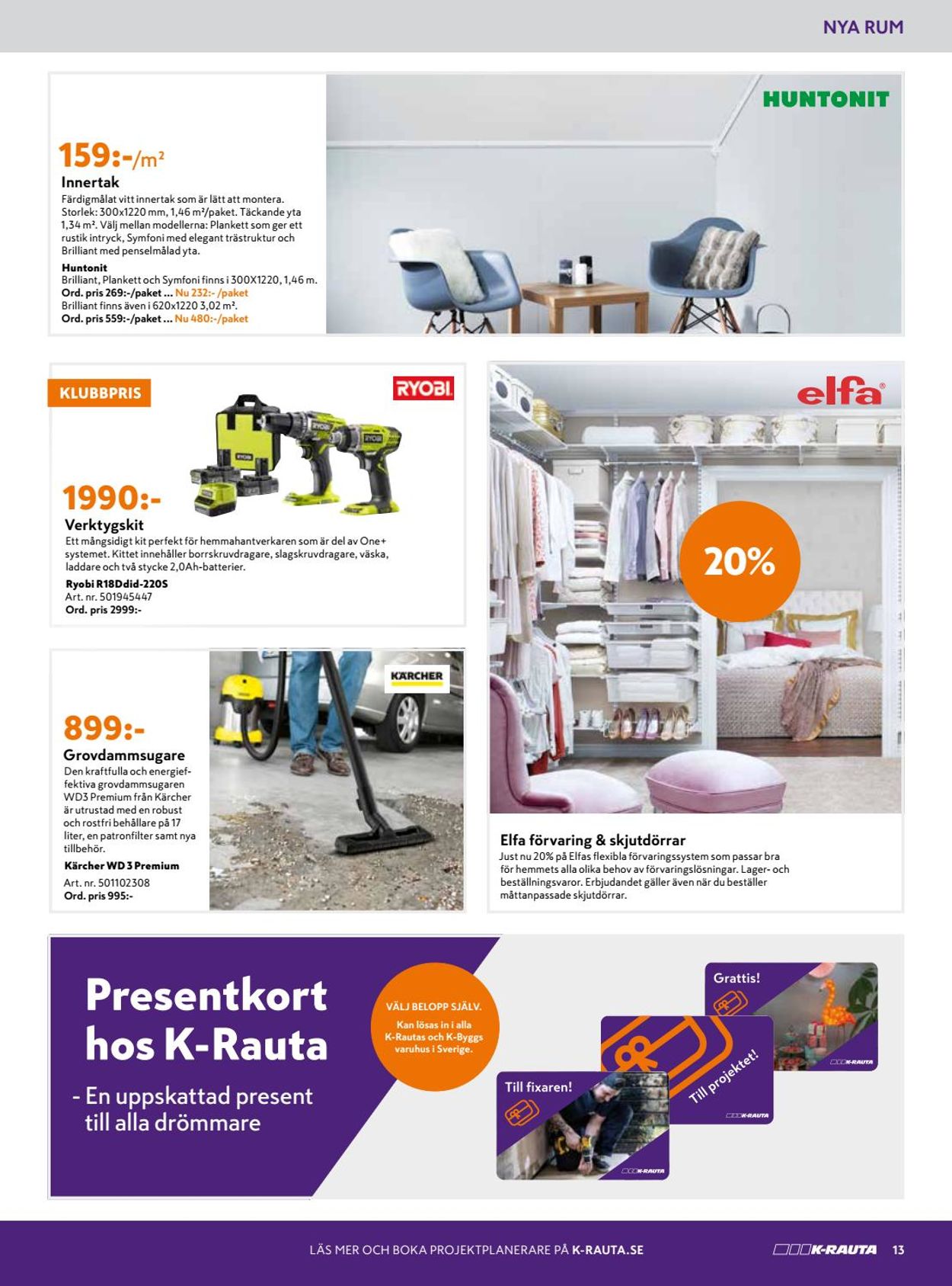 K-Rauta - Reklamblad - 17/09-05/10-2020 (Sida 13)