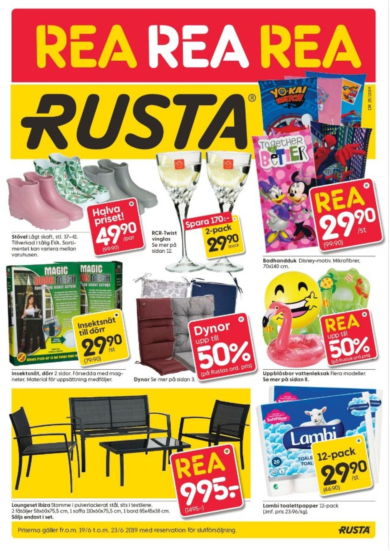 Rusta - Reklamblad - 19/06-23/06-2019