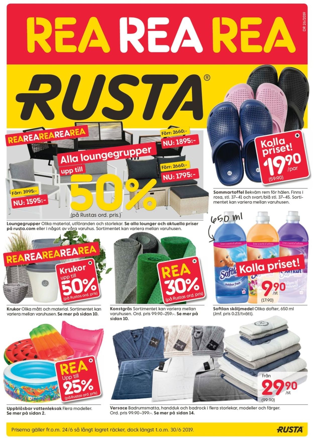 Rusta - Reklamblad - 24/06-30/06-2019