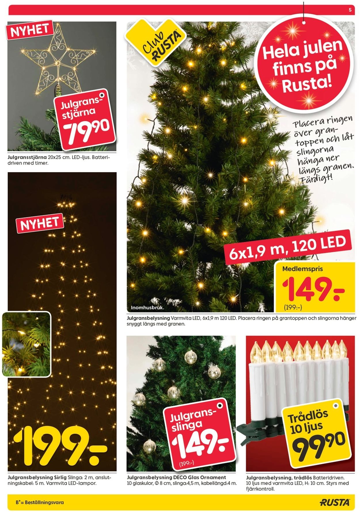 Aktuell annons Rusta Julen 2019 - Reklamblad - 05/12-11/12-2019 (Sida 5)