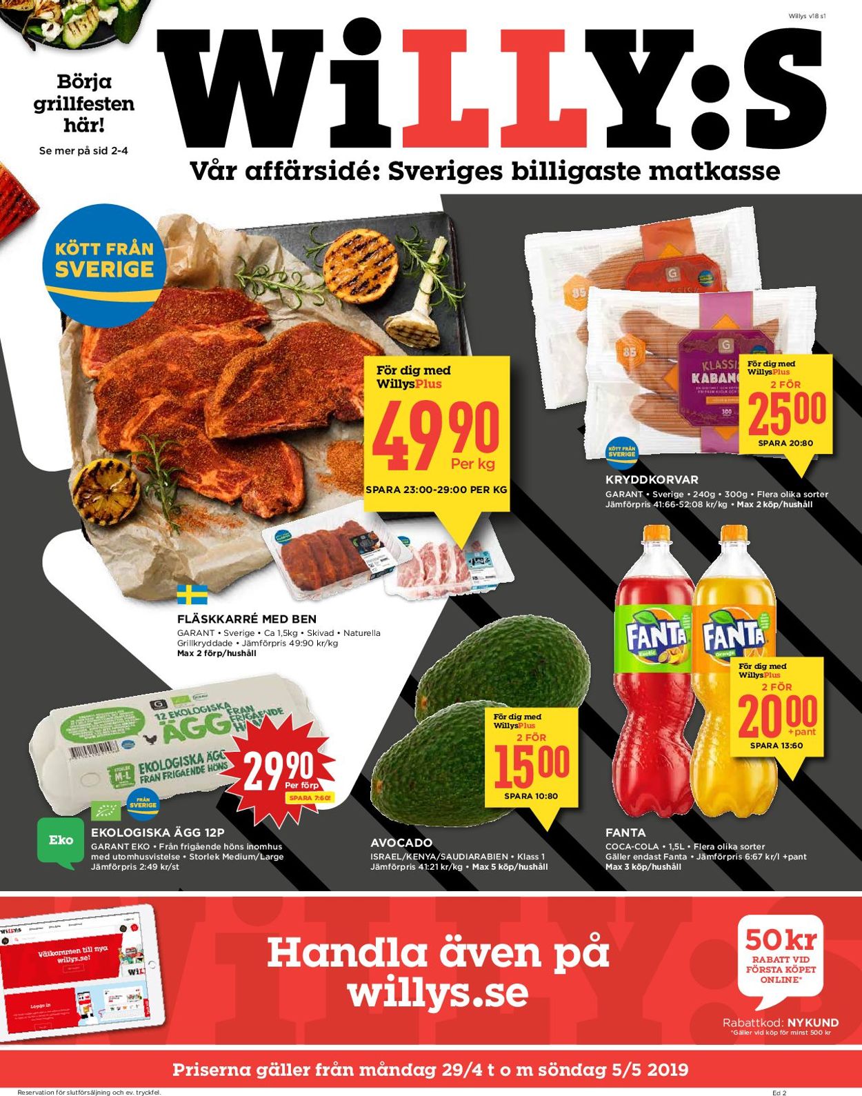 WiLLY:S - Reklamblad - 29/04-05/05-2019