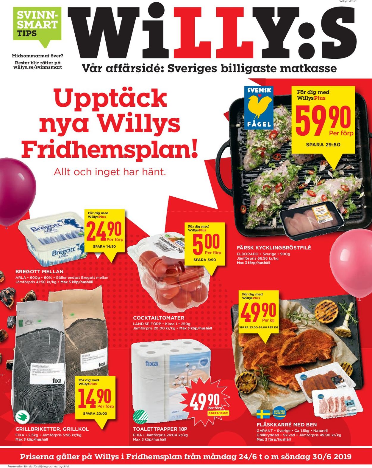 WiLLY:S - Reklamblad - 24/06-30/06-2019