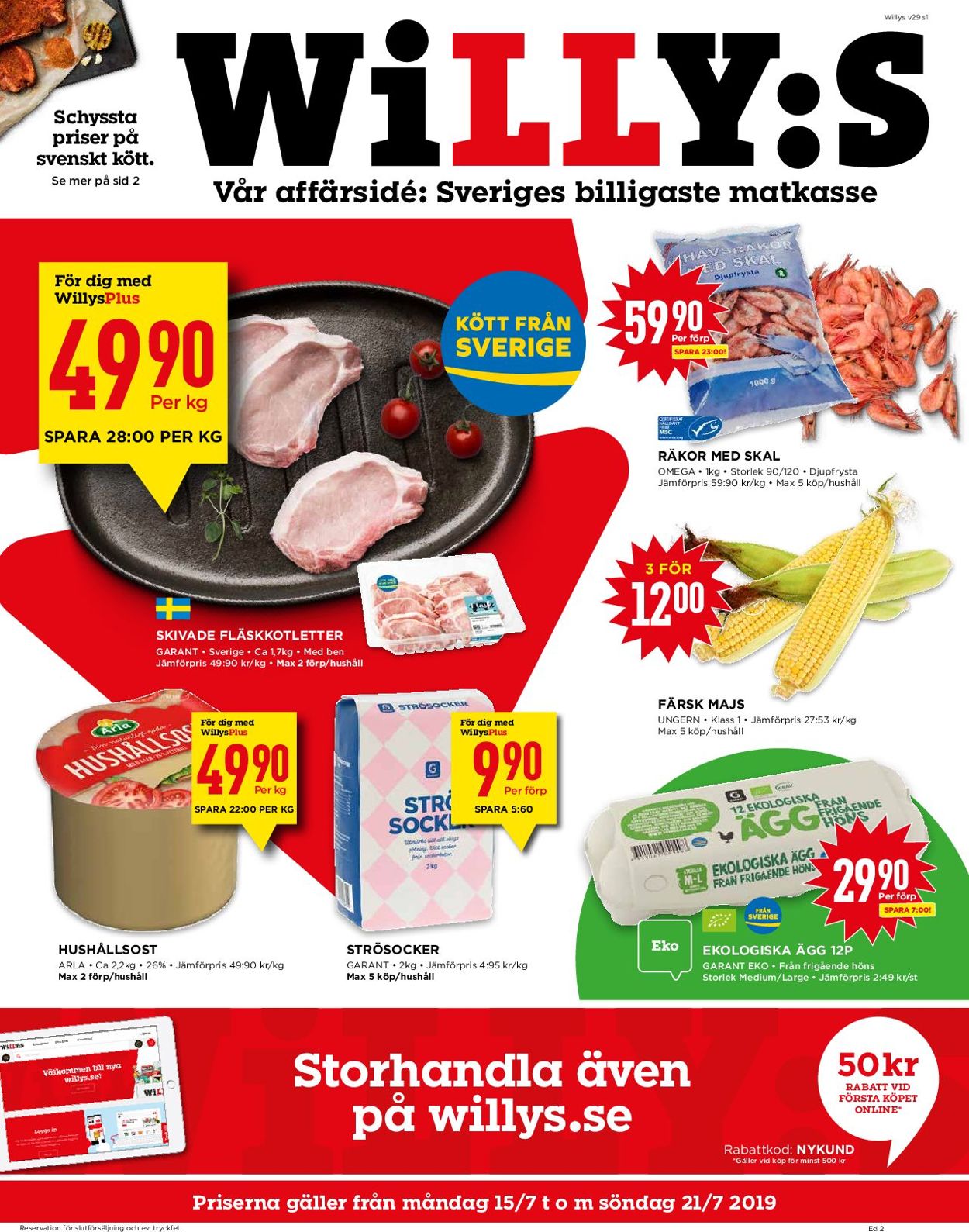 WiLLY:S - Reklamblad - 15/07-21/07-2019
