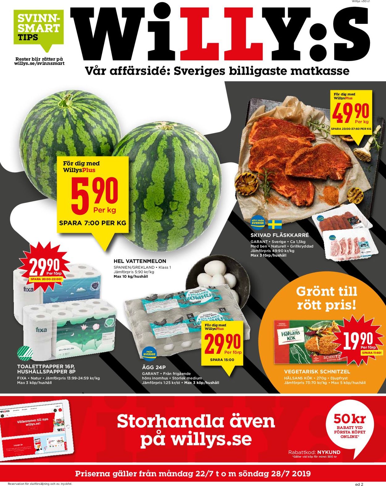 WiLLY:S - Reklamblad - 22/07-28/07-2019
