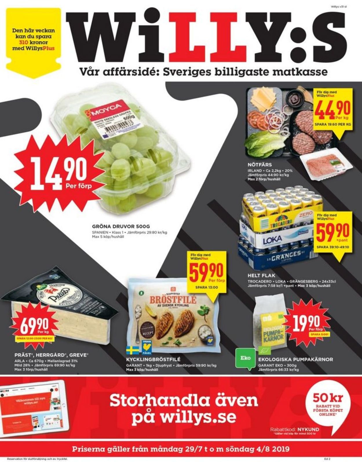 WiLLY:S - Reklamblad - 29/07-04/08-2019
