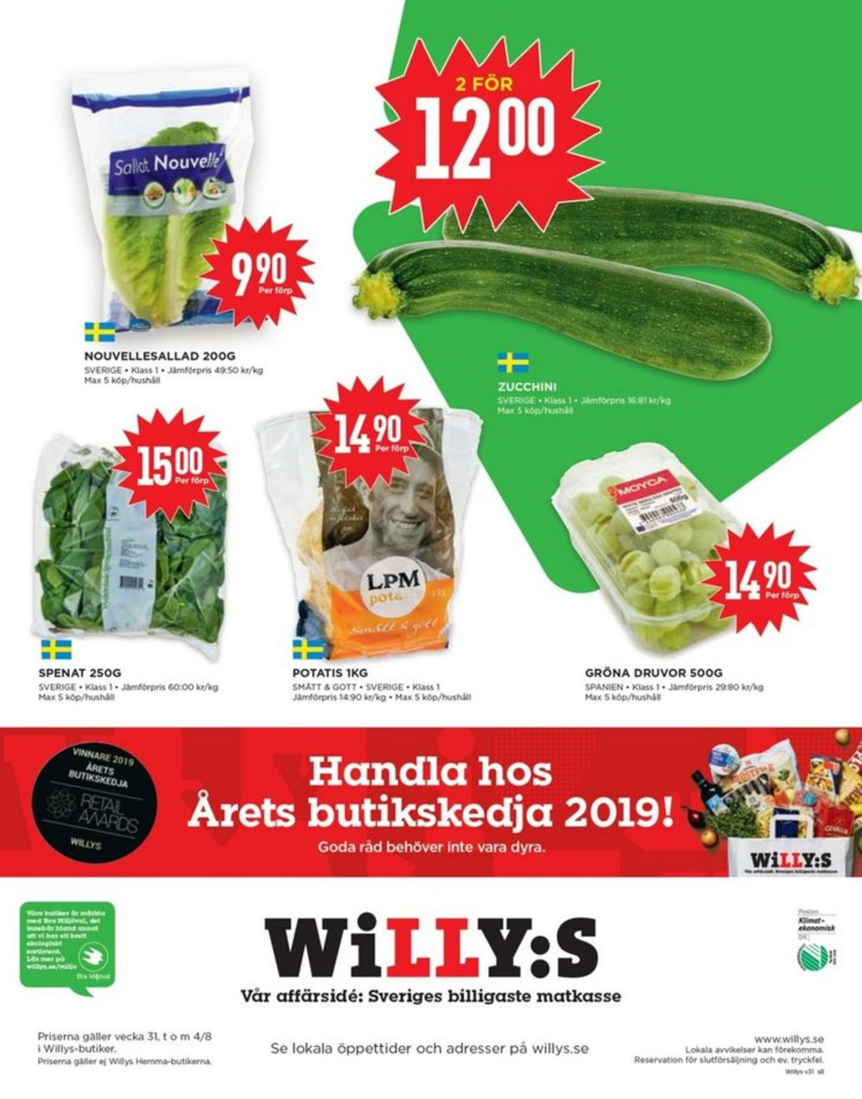 WiLLY:S - Reklamblad - 29/07-04/08-2019 (Sida 8)