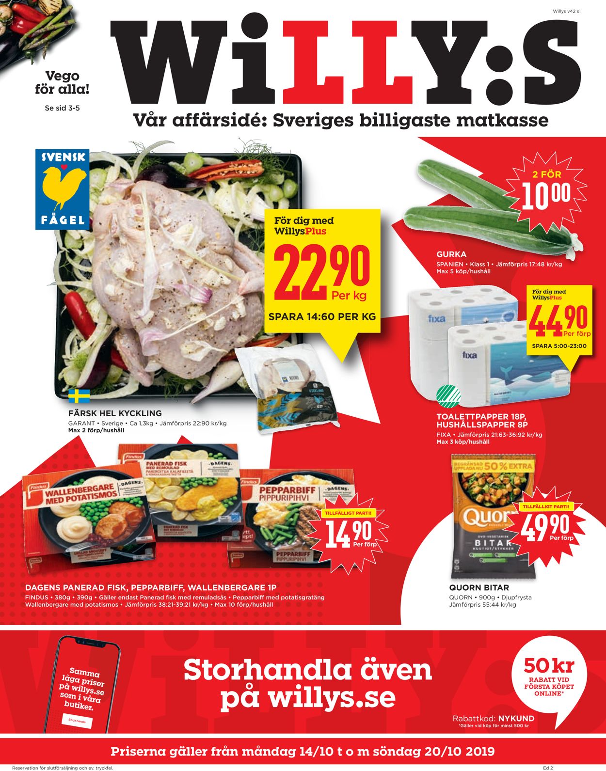 WiLLY:S - Reklamblad - 14/10-20/10-2019