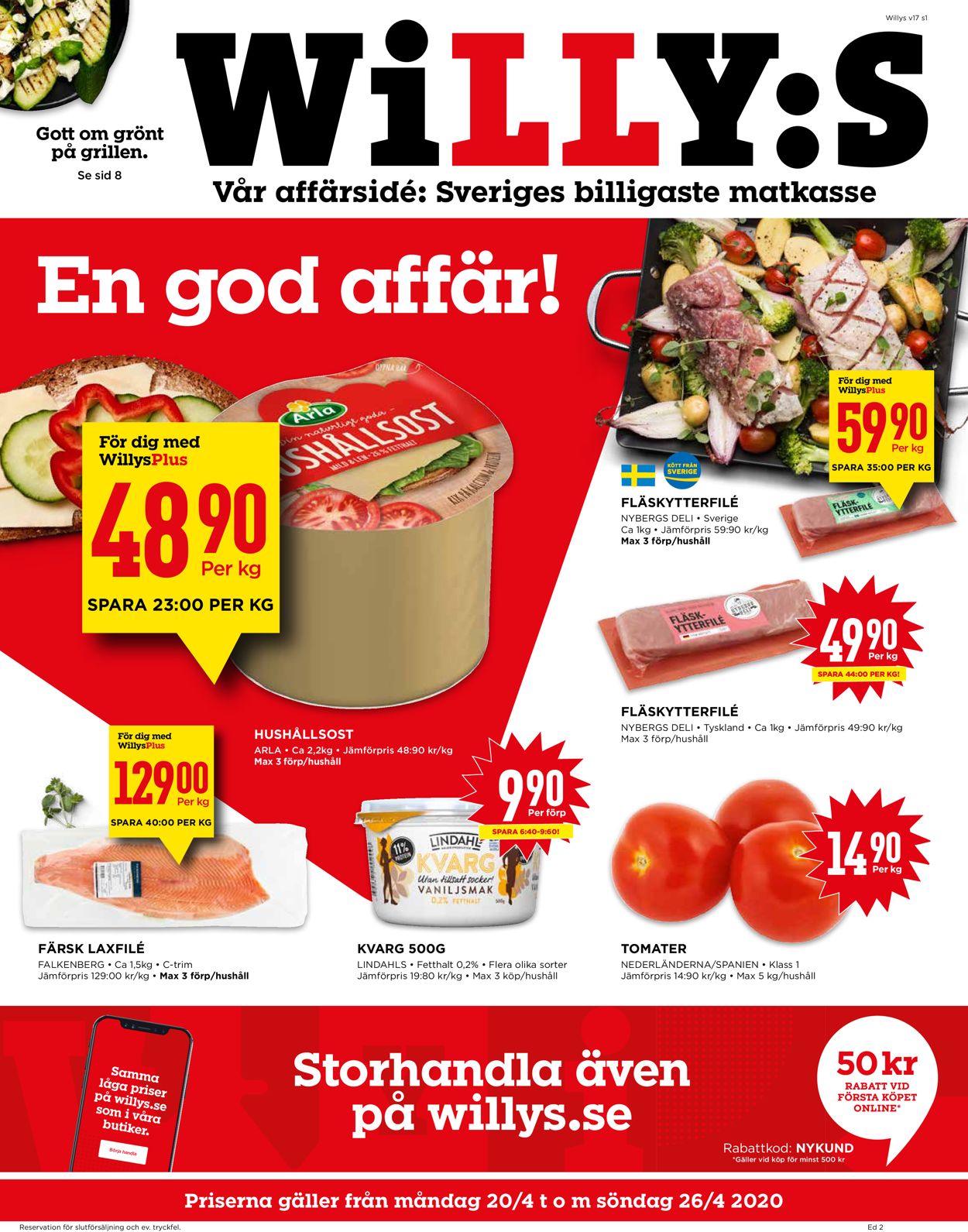 WiLLY:S - Reklamblad - 20/04-26/04-2020
