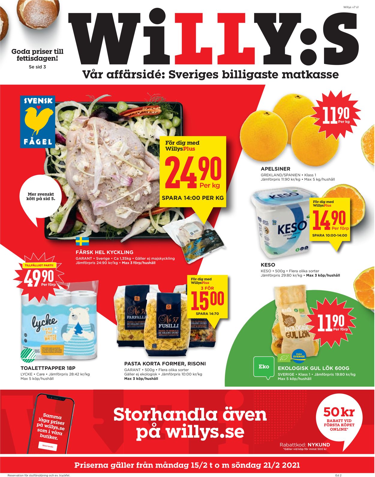 WiLLY:S - Reklamblad - 15/02-21/02-2021