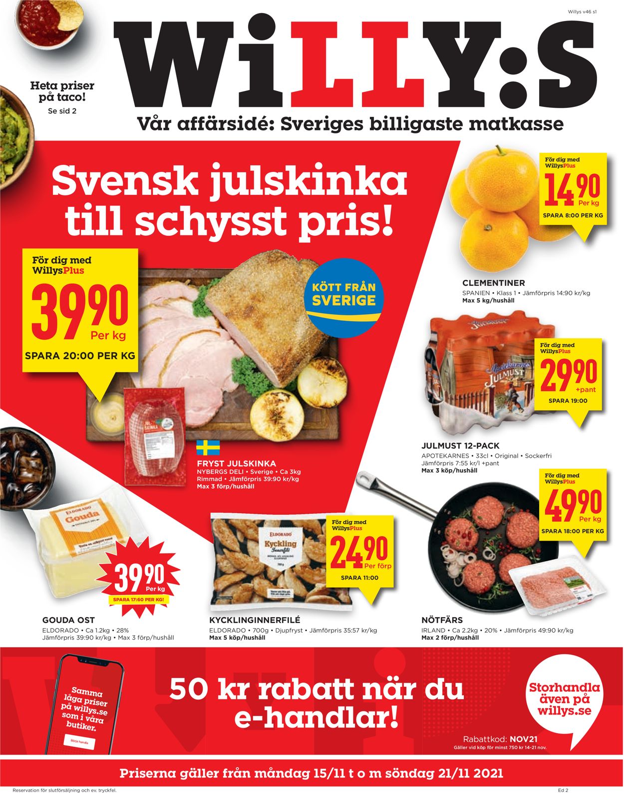 WiLLY:S - Reklamblad - 15/11-21/11-2021