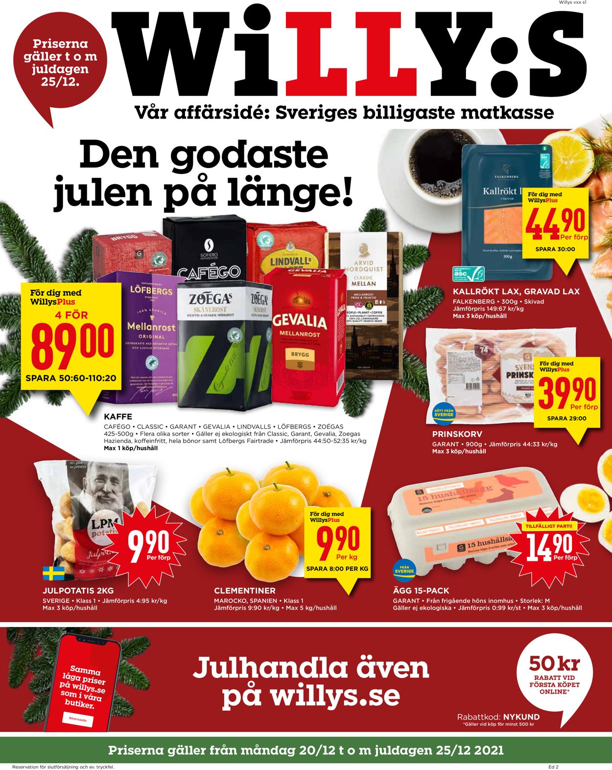 WiLLY:S - Reklamblad - 20/12-25/12-2021