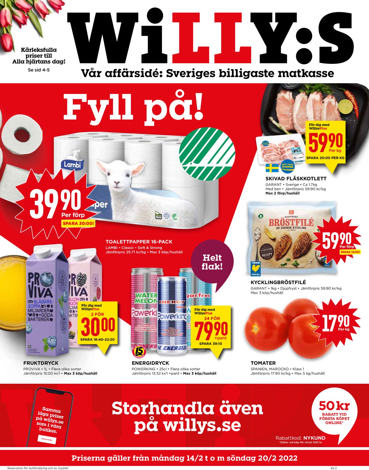 WiLLY:S - Reklamblad - 14/02-20/02-2022