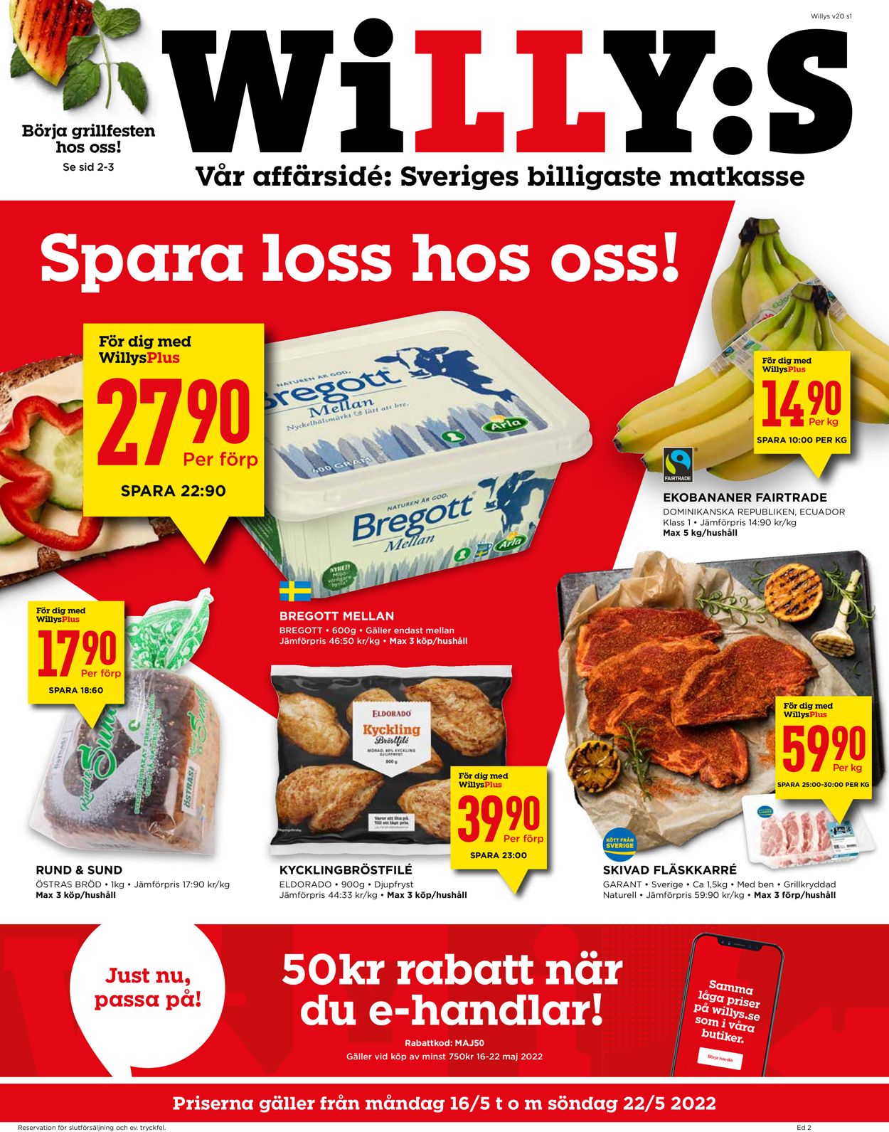 WiLLY:S - Reklamblad - 16/05-22/05-2022