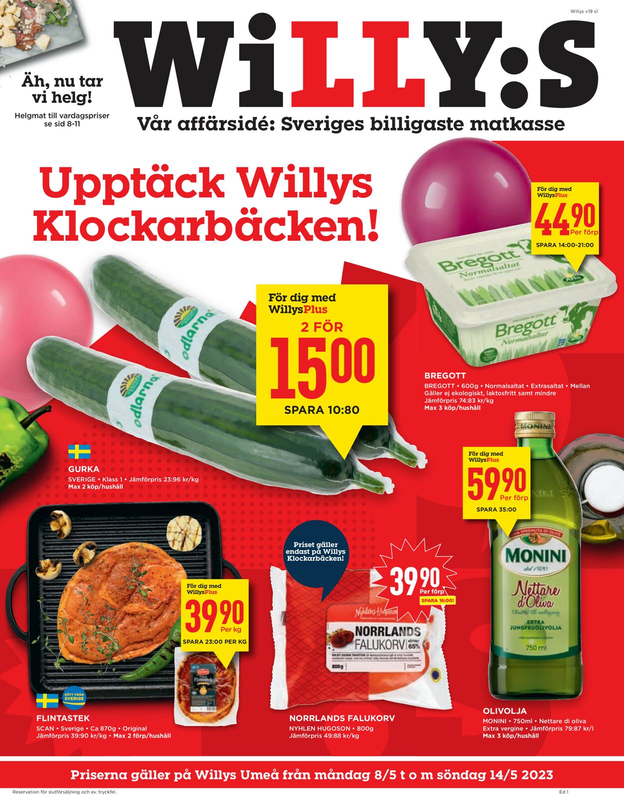 WiLLY:S - Reklamblad - 08/05-15/05-2023