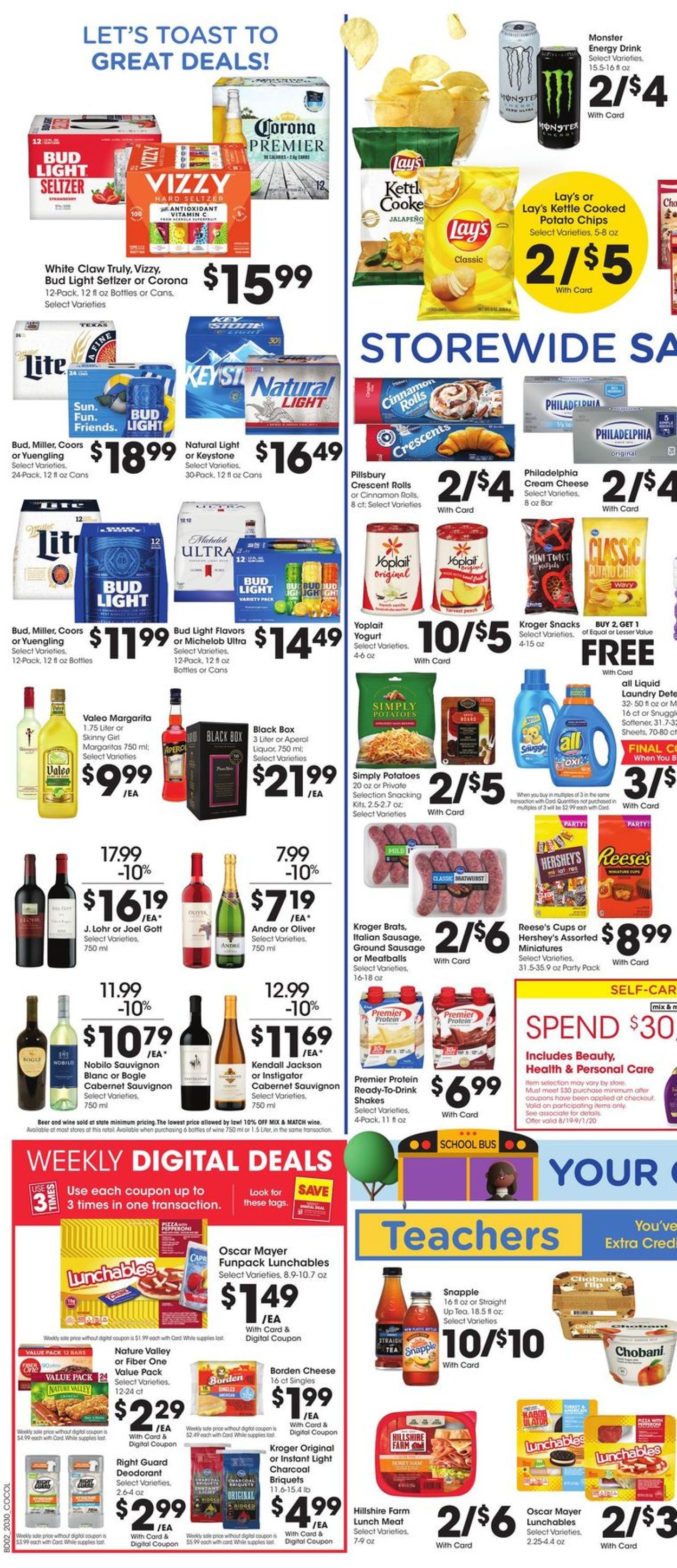 Kroger Weekly Ad Circular - valid 08/26-09/01/2020 (Page 4)
