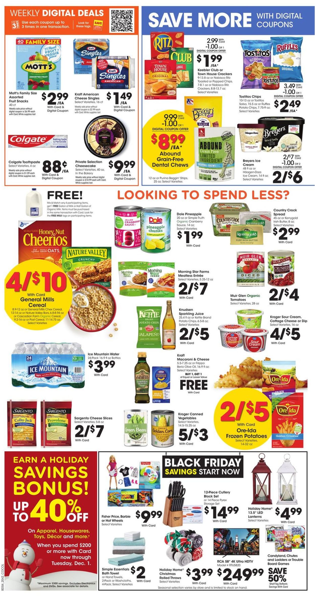 Kroger Thanksgiving ad 2020 Weekly Ad Circular - valid 11/18-11/26/2020 (Page 5)