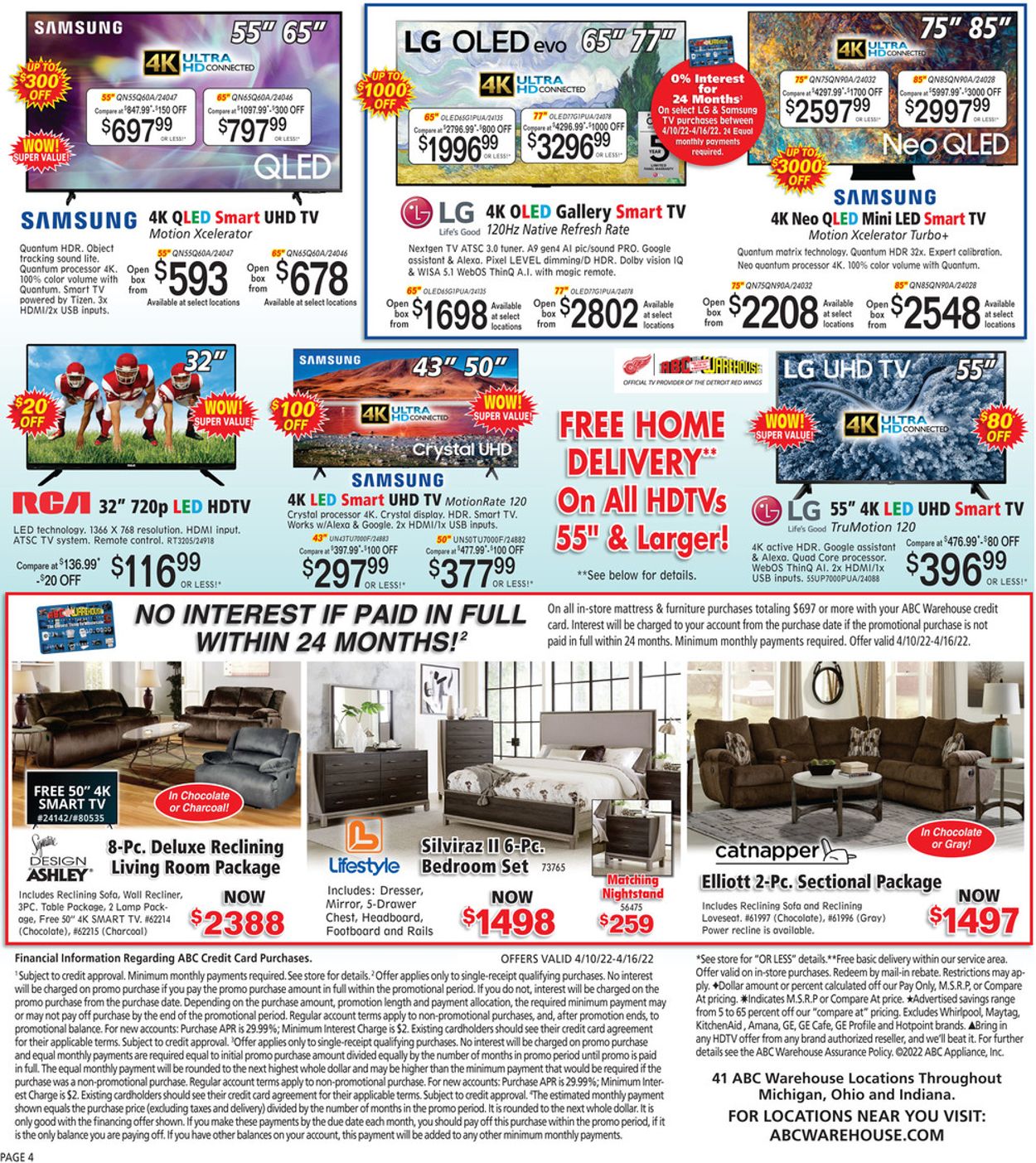ABC Warehouse Weekly Ad Circular - valid 04/10-04/16/2022 (Page 4)