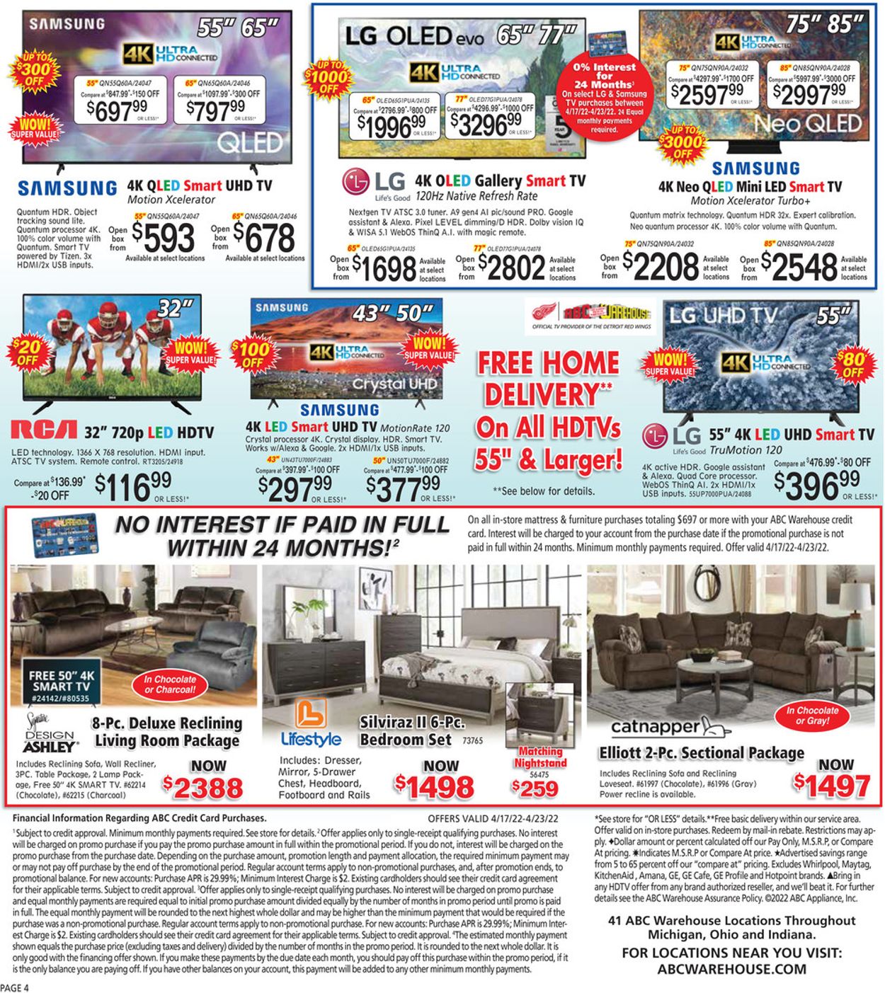 ABC Warehouse Weekly Ad Circular - valid 04/17-04/23/2022 (Page 4)