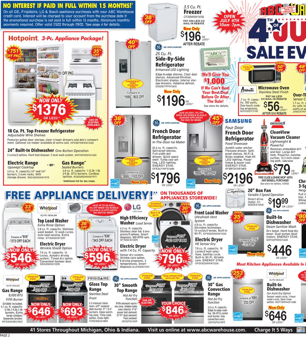 ABC Warehouse - 4th of July Sale Weekly Ad Circular - valid 07/03-07/09/2022 (Page 2)