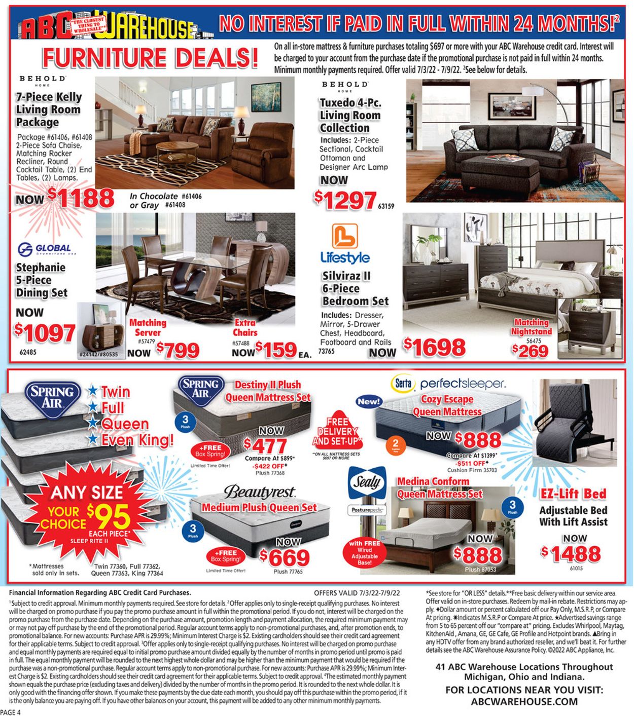 ABC Warehouse - 4th of July Sale Weekly Ad Circular - valid 07/03-07/09/2022 (Page 4)
