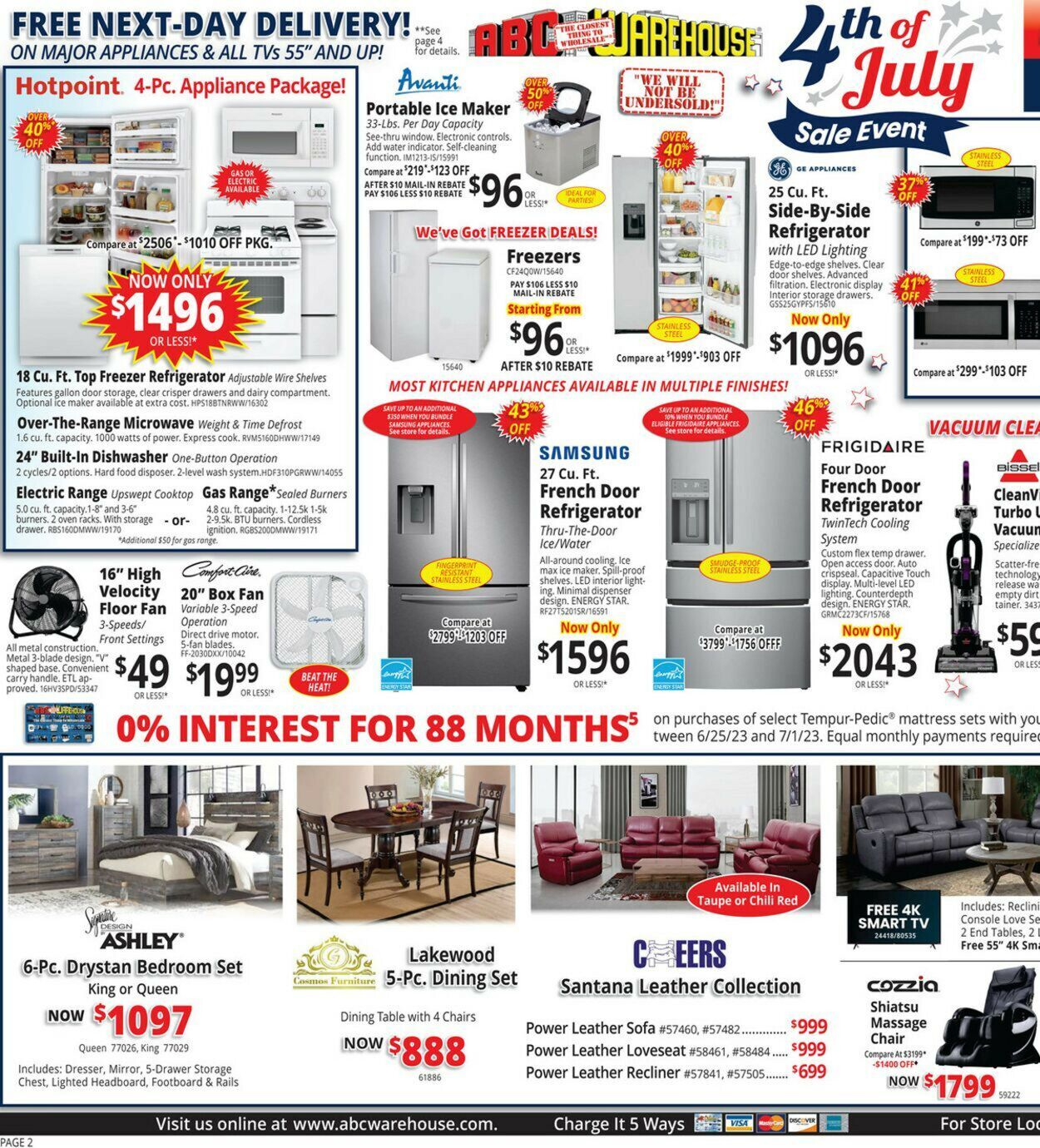 ABC Warehouse Weekly Ad Circular - valid 06/26-07/03/2023 (Page 2)
