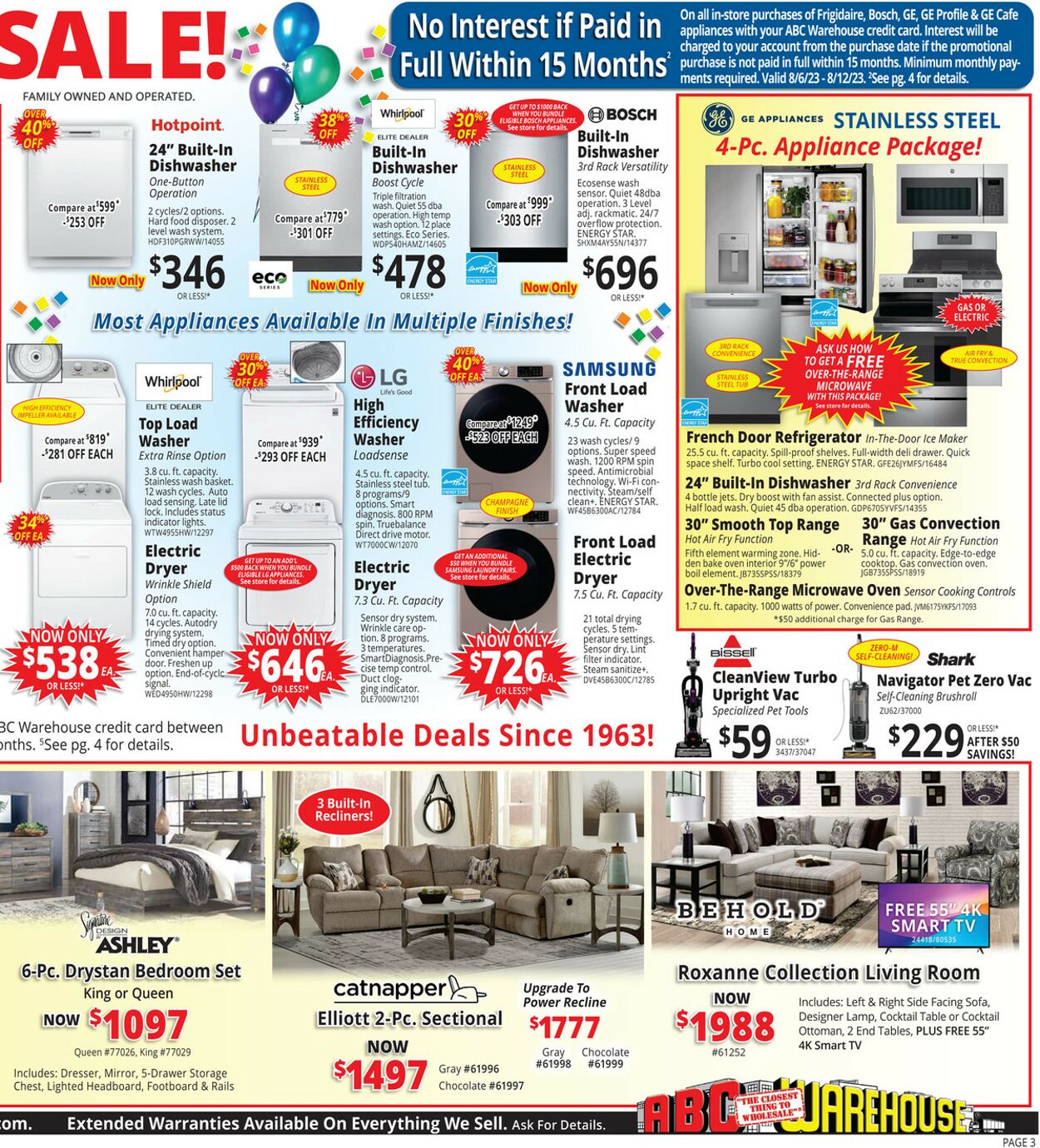 ABC Warehouse Weekly Ad Circular - valid 08/06-08/12/2023 (Page 3)