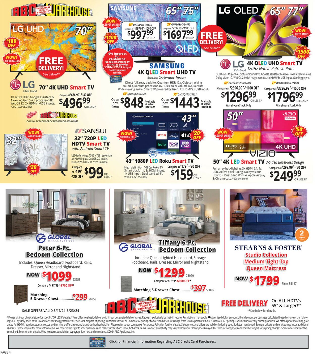 ABC Warehouse Weekly Ad Circular - valid 03/17-03/23/2024 (Page 4)