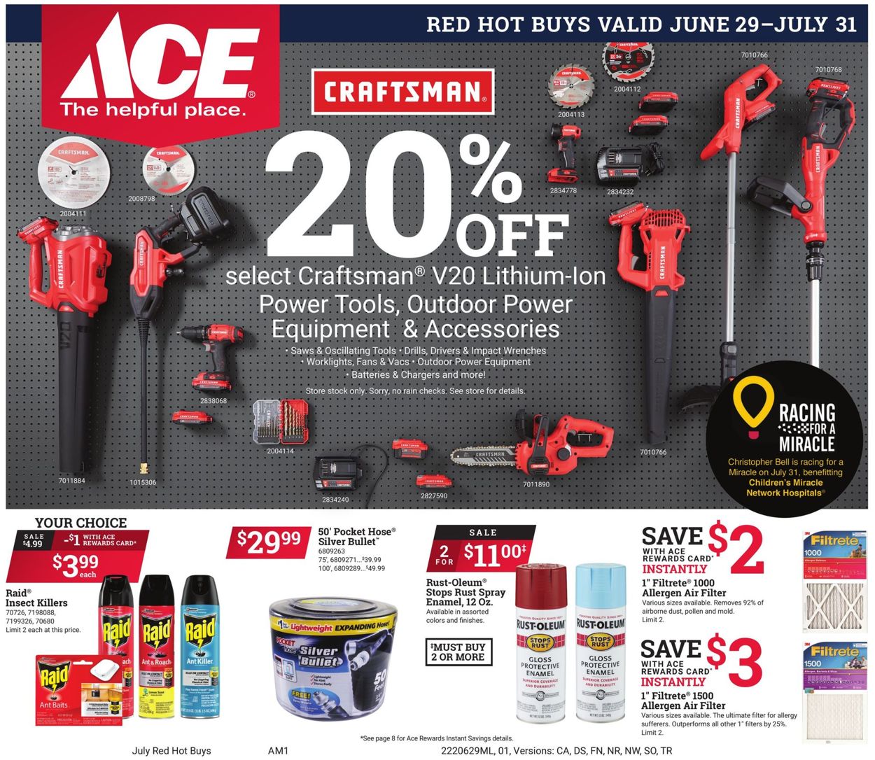 Ace Hardware Weekly Ad Circular - valid 06/29-07/31/2022