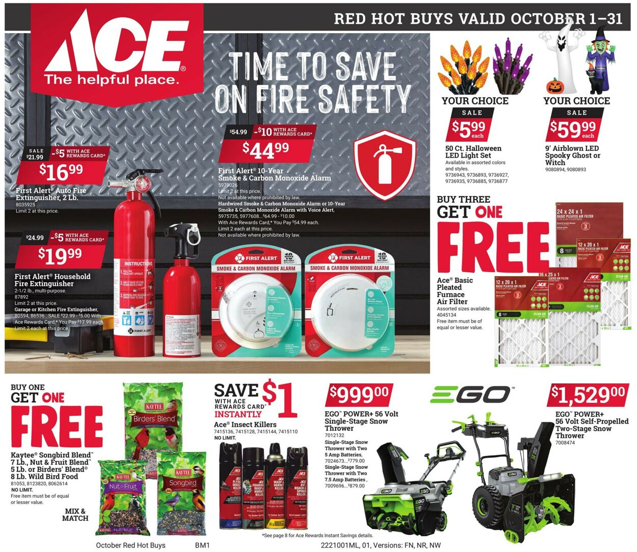 Ace Hardware Weekly Ad Circular - valid 10/01-10/31/2022