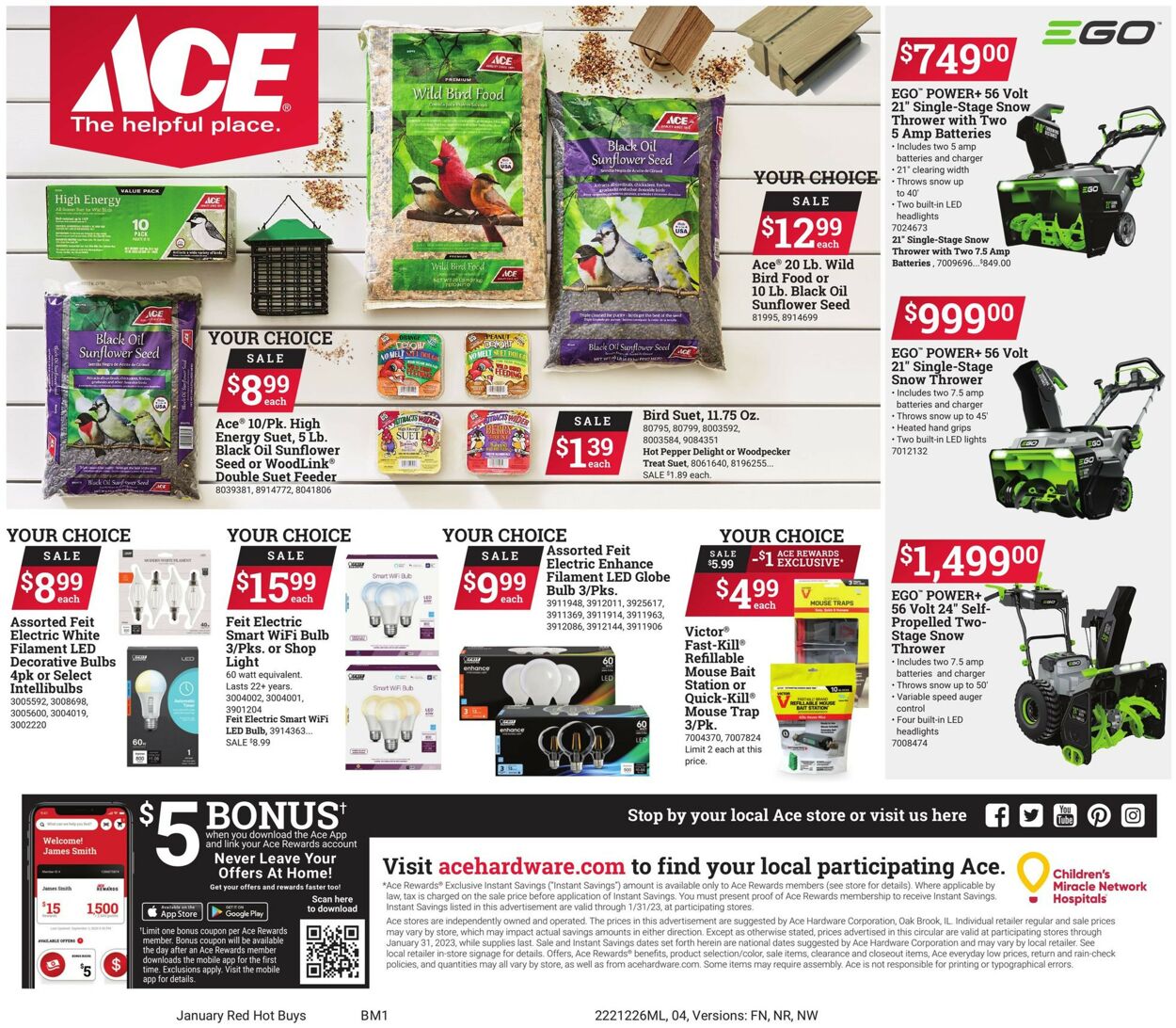 Ace Hardware Weekly Ad Circular - valid 12/26-01/31/2023 (Page 4)