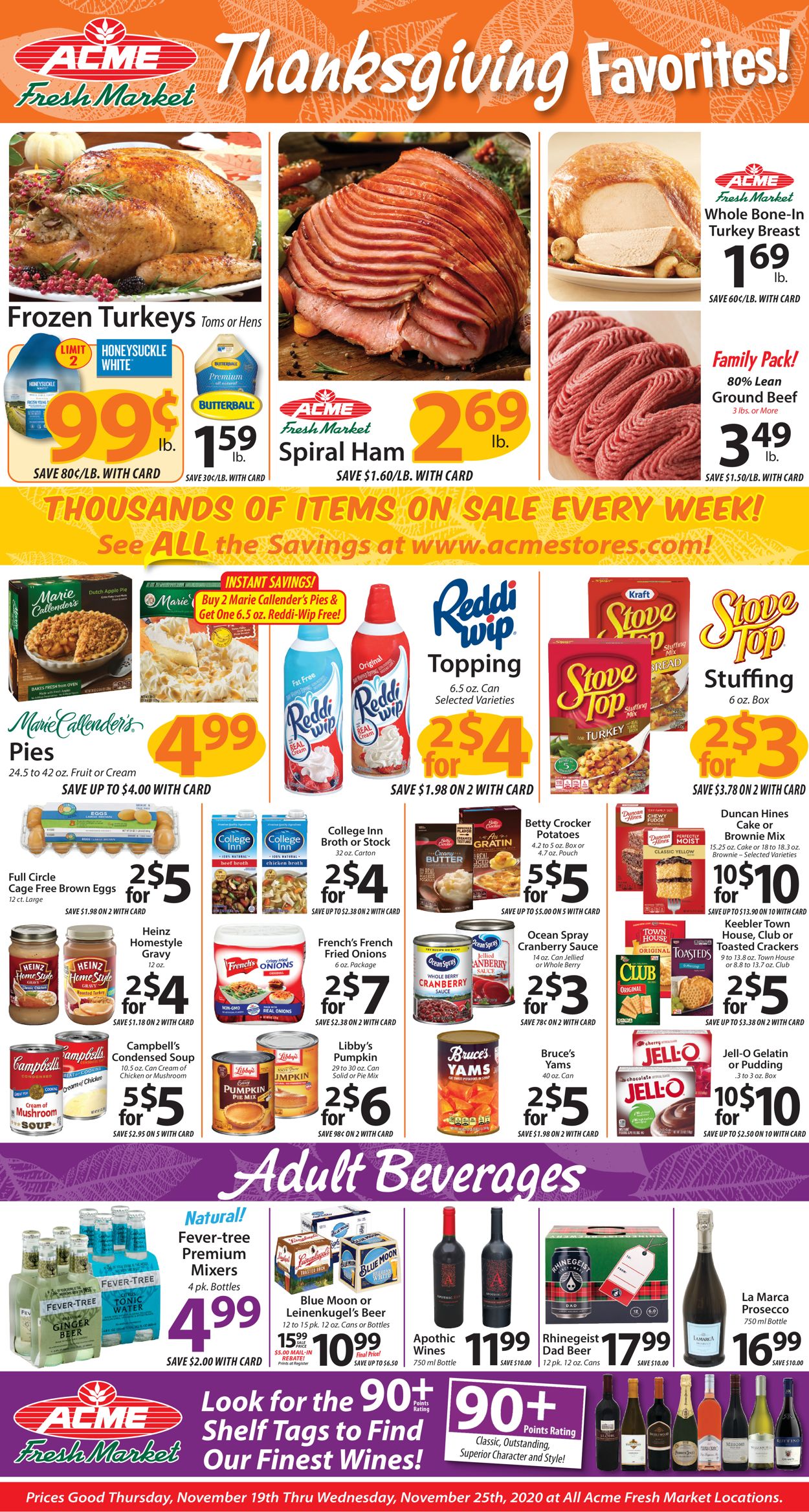 Acme Fresh Market Thanksgiving 2020 Weekly Ad Circular - valid 11/19-11/25/2020 (Page 3)