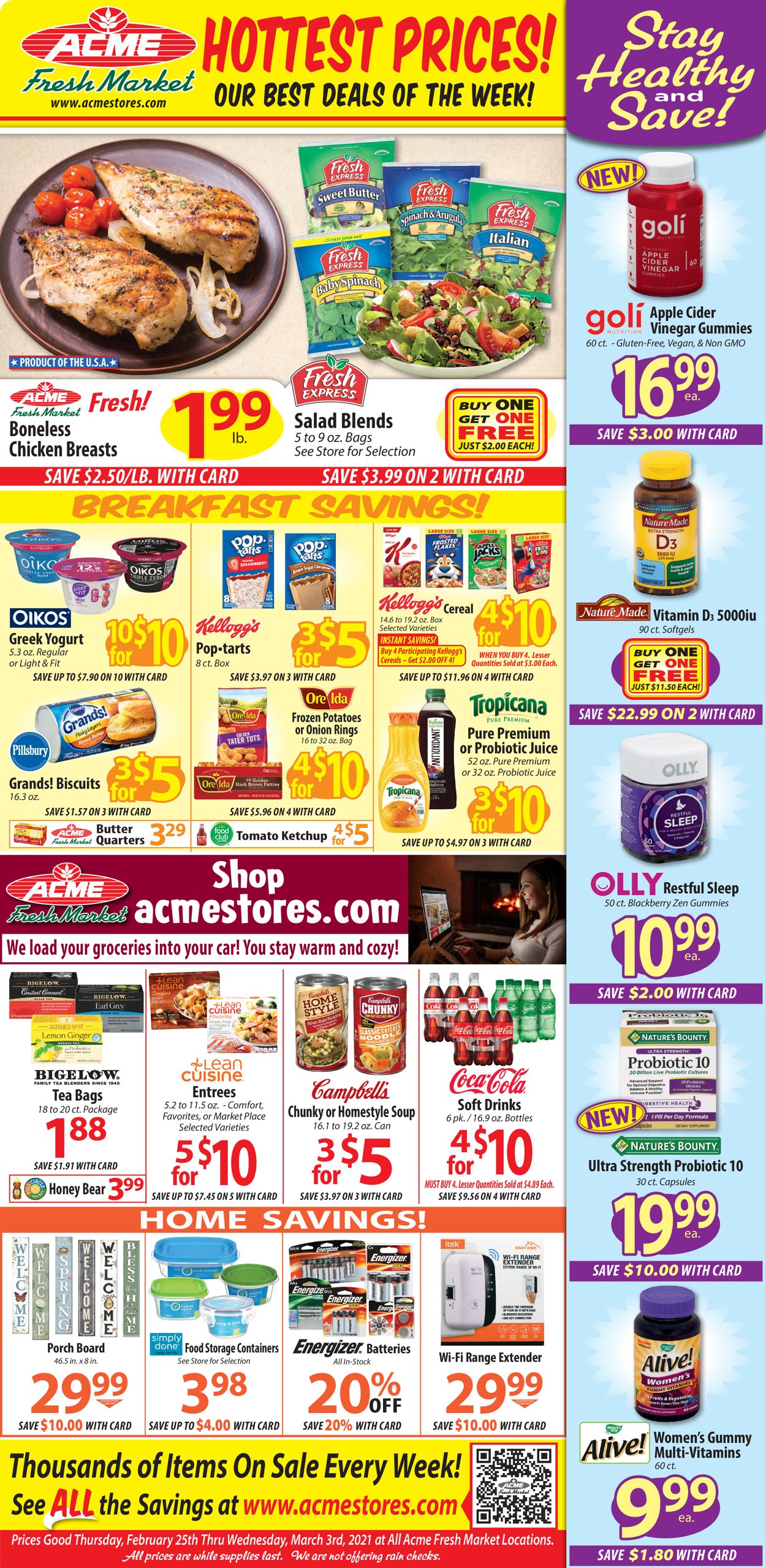 Acme Fresh Market Weekly Ad Circular - valid 02/25-03/03/2021