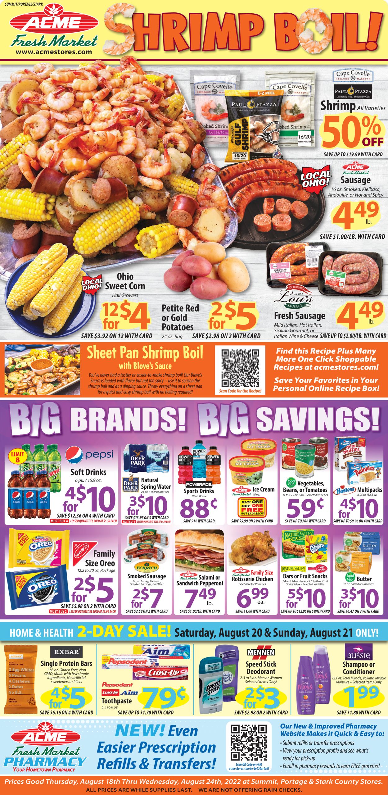Acme Fresh Market Weekly Ad Circular - valid 08/18-08/24/2022