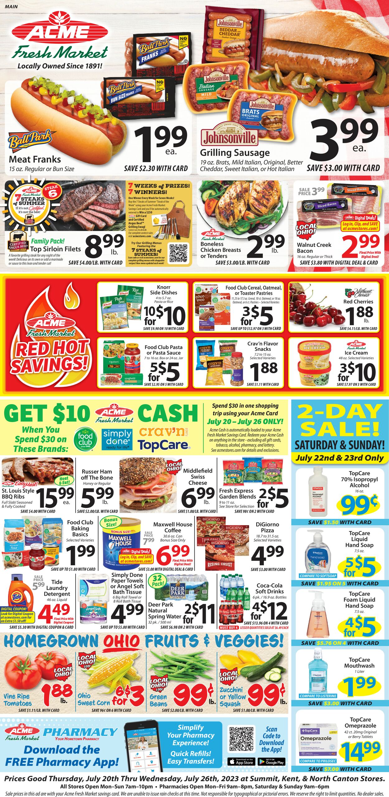 Acme Fresh Market Weekly Ad Circular - valid 07/20-07/27/2023