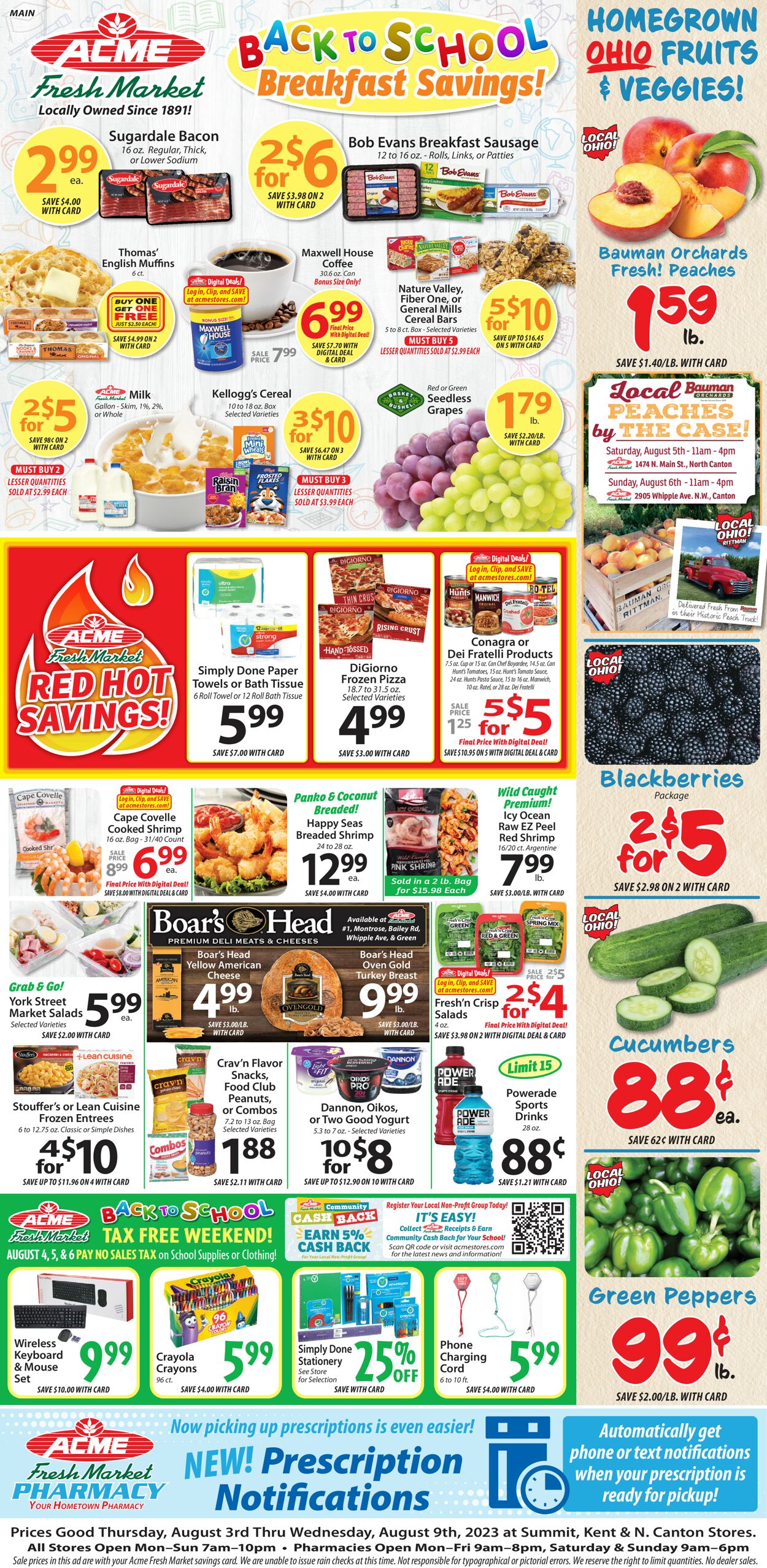 Acme Fresh Market Weekly Ad Circular - valid 08/03-08/10/2023