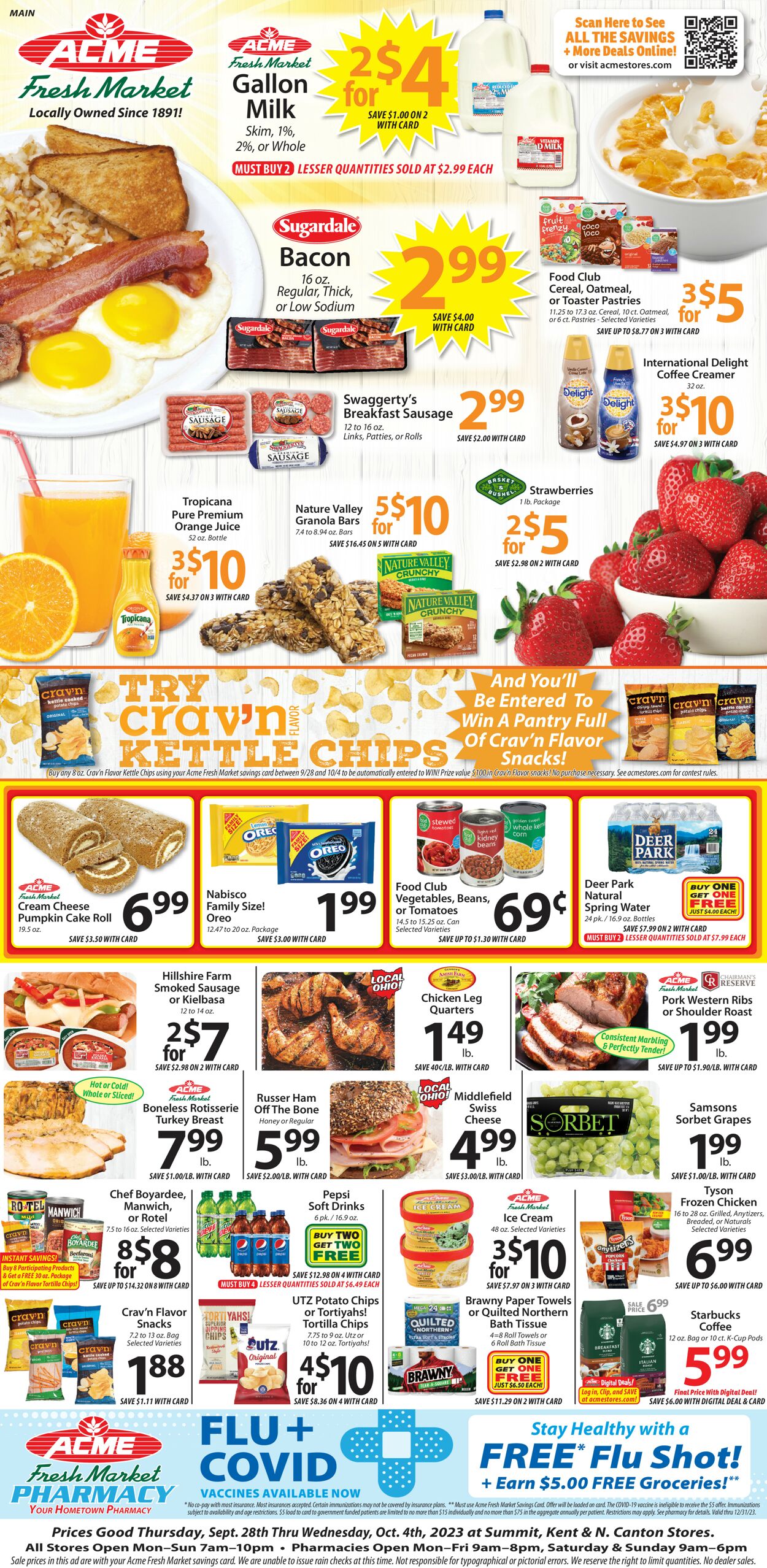 Acme Fresh Market Weekly Ad Circular - valid 09/28-10/05/2023