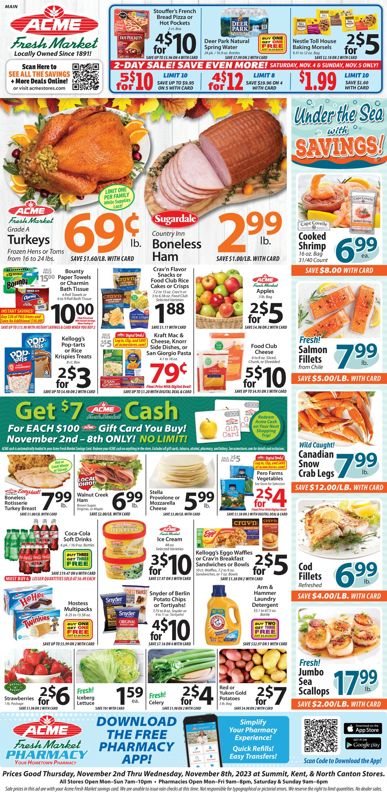 Acme Fresh Market Weekly Ad Circular - valid 11/02-11/09/2023