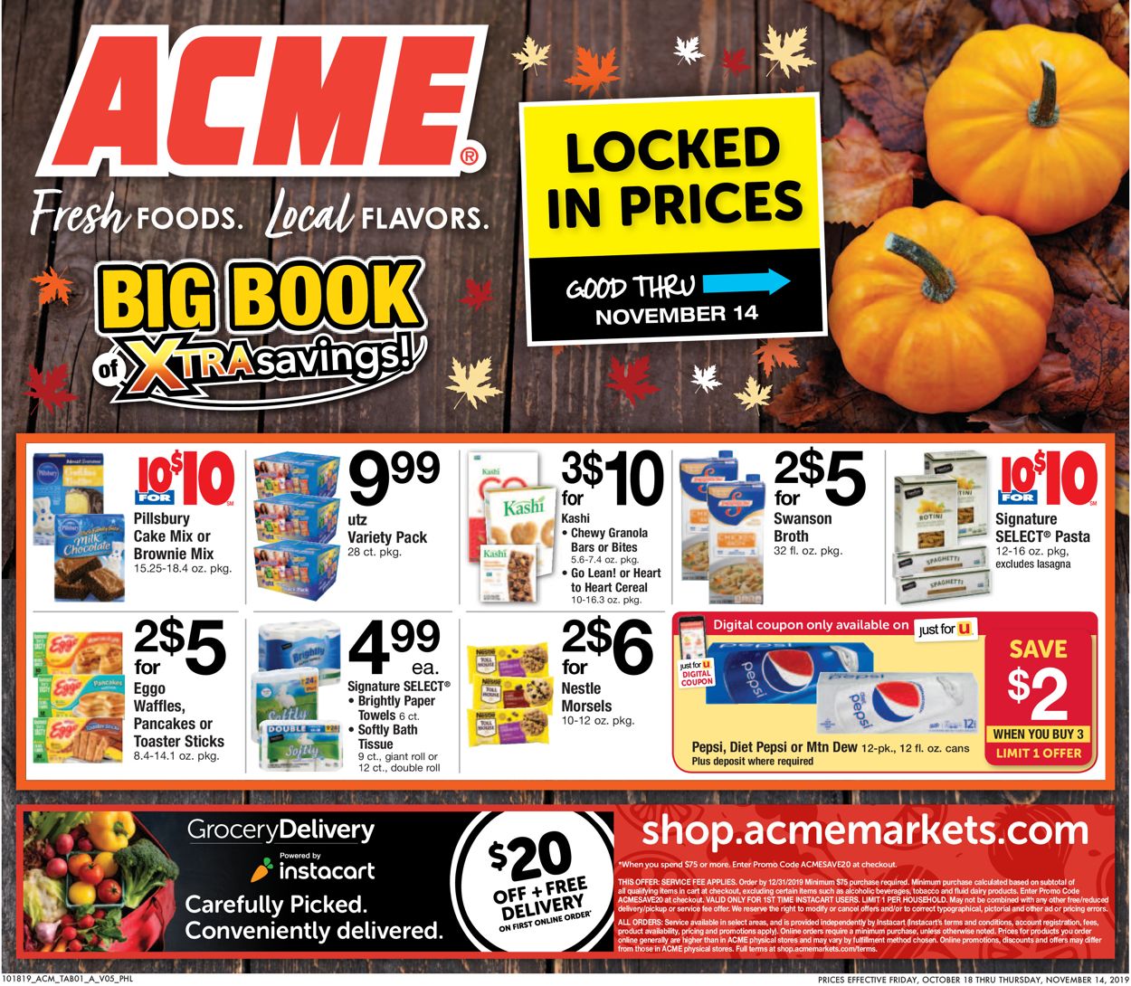 Acme Weekly Ad Circular - valid 10/18-11/14/2019