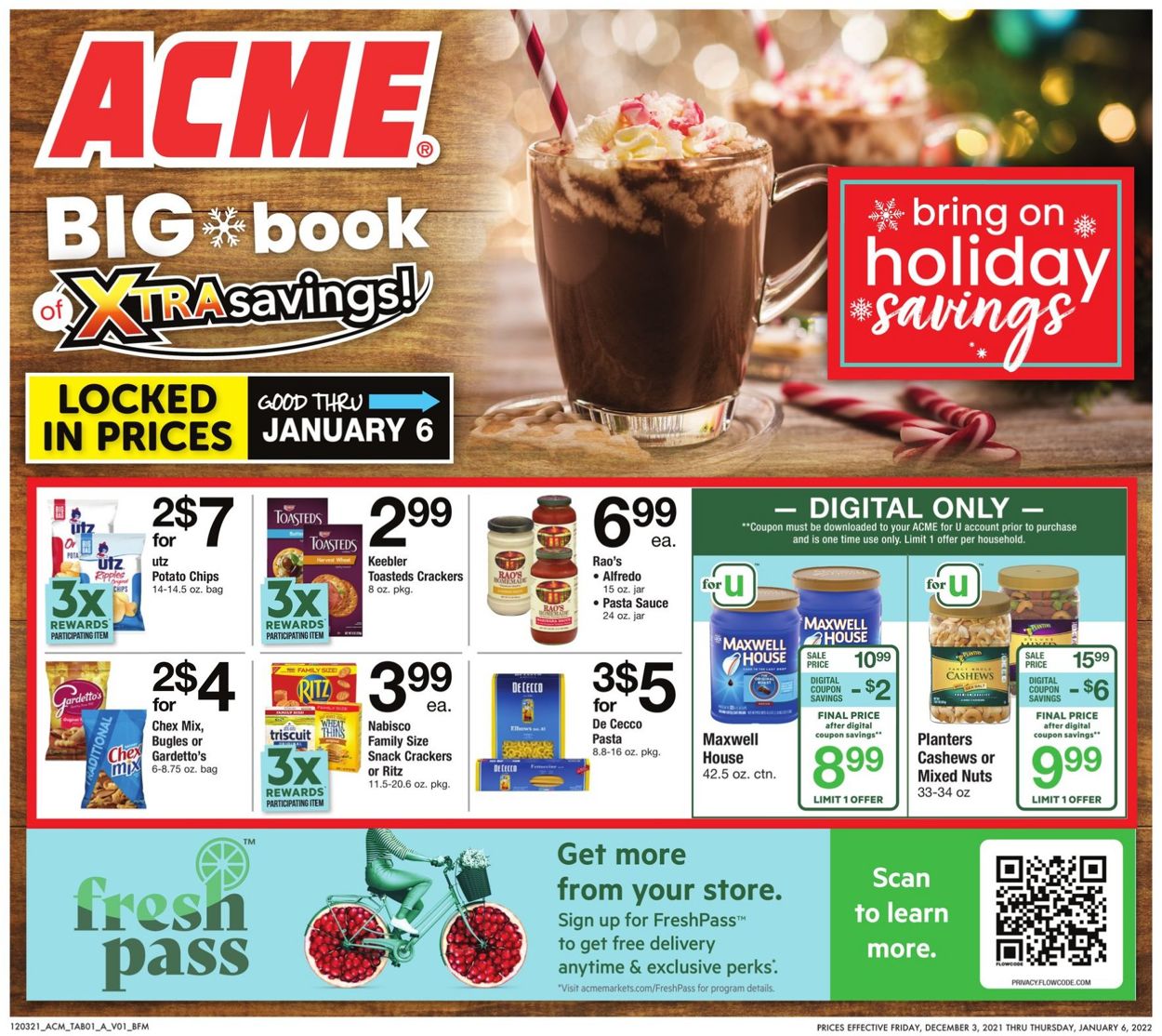 Acme HOLIDAY 2021 Weekly Ad Circular - valid 12/03-01/06/2022