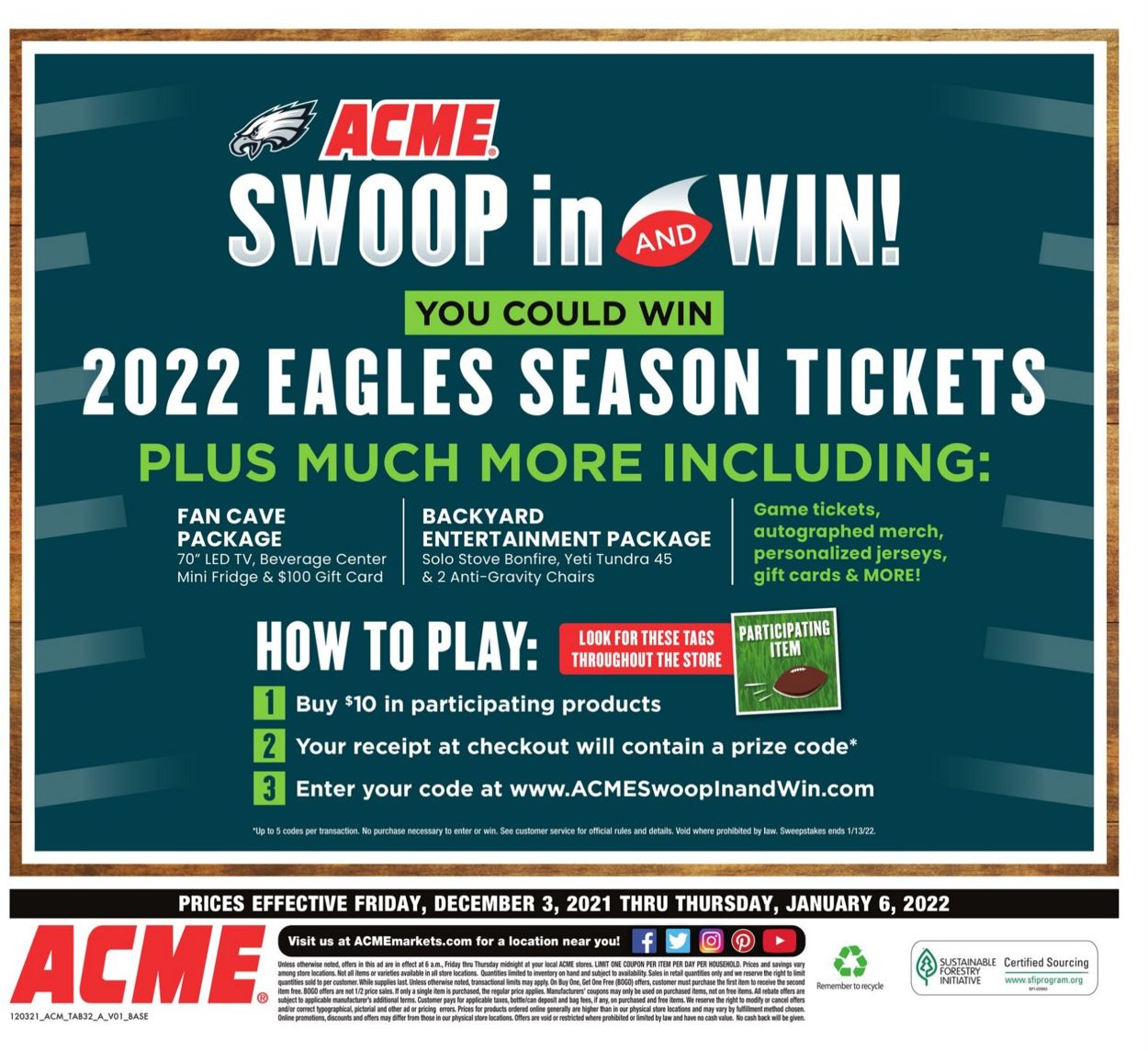 Acme HOLIDAY 2021 Weekly Ad Circular - valid 12/03-01/06/2022 (Page 32)