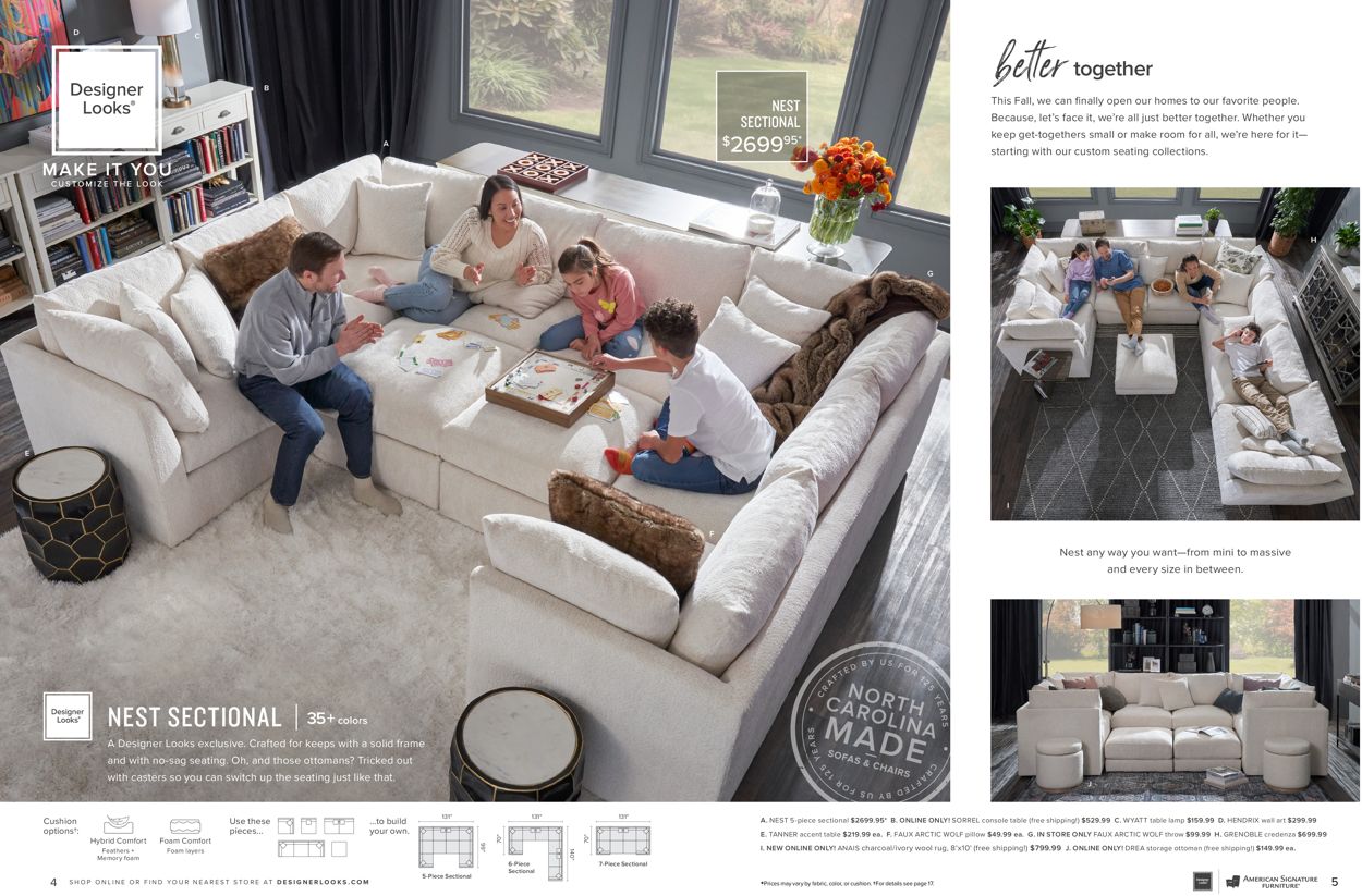 American Signature Furniture Weekly Ad Circular - valid 08/01-08/31/2021 (Page 3)