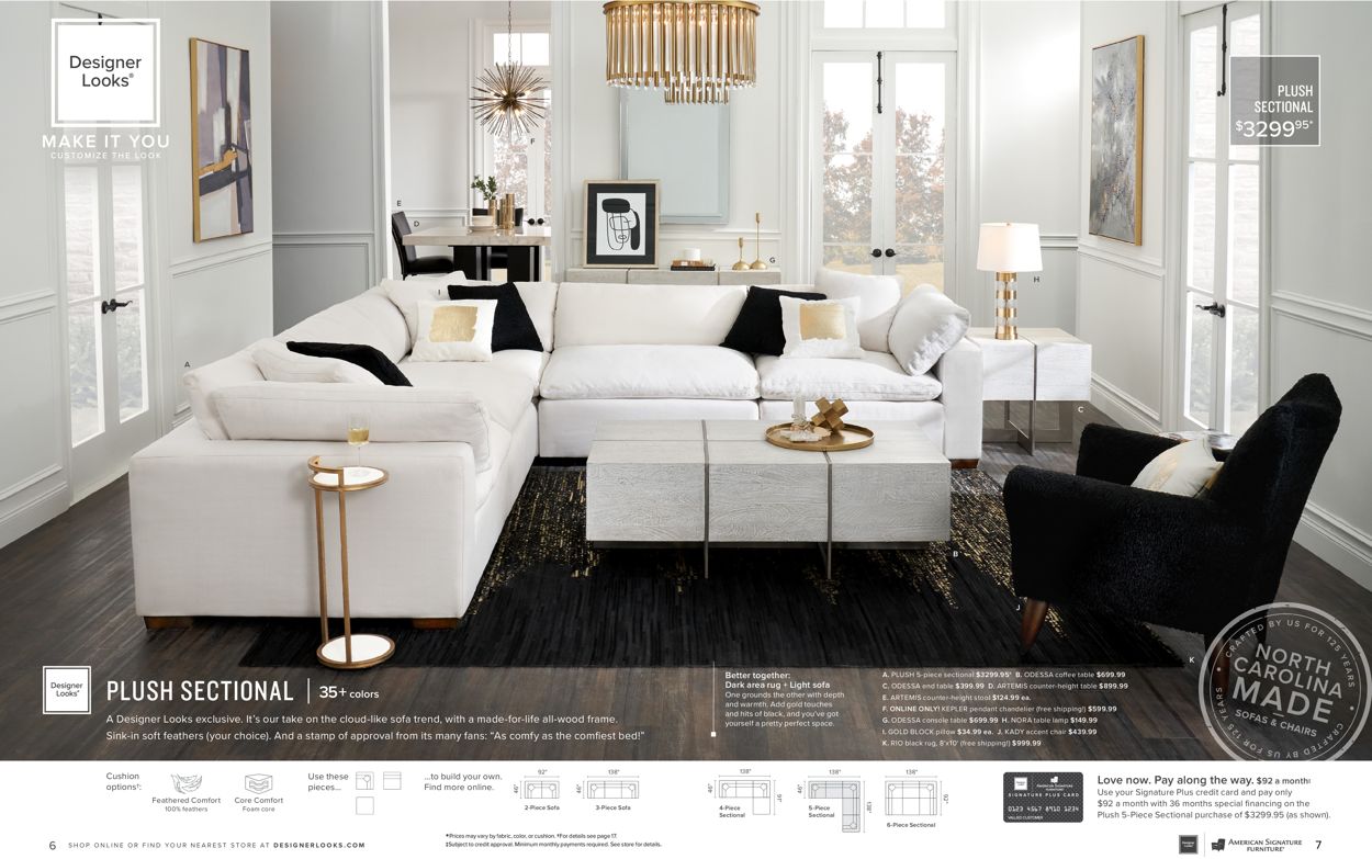American Signature Furniture Weekly Ad Circular - valid 08/01-08/31/2021 (Page 4)