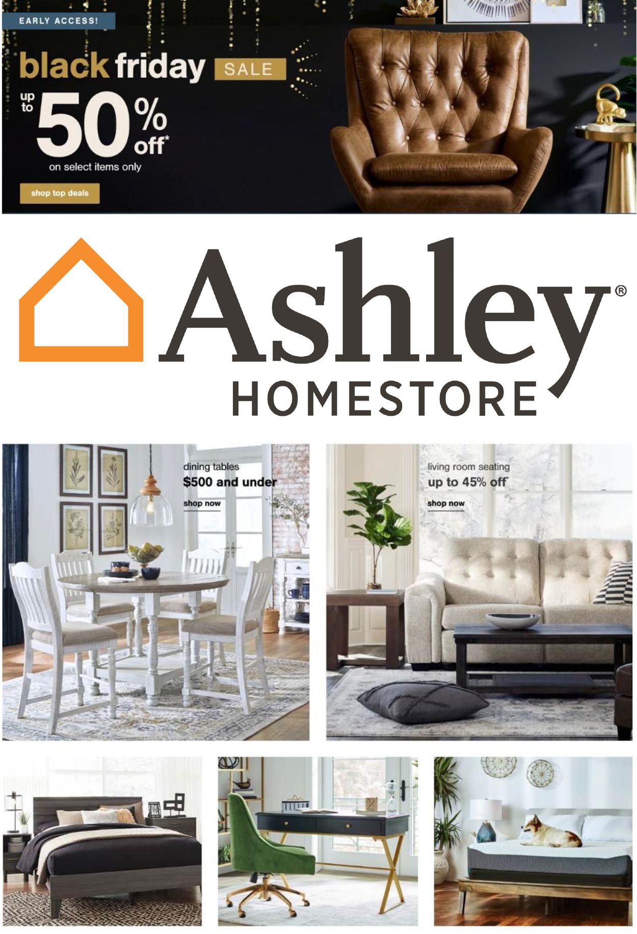 Ashley Furniture BLACK FRIDAY 2021 Weekly Ad Circular - valid 11/22-11/30/2021