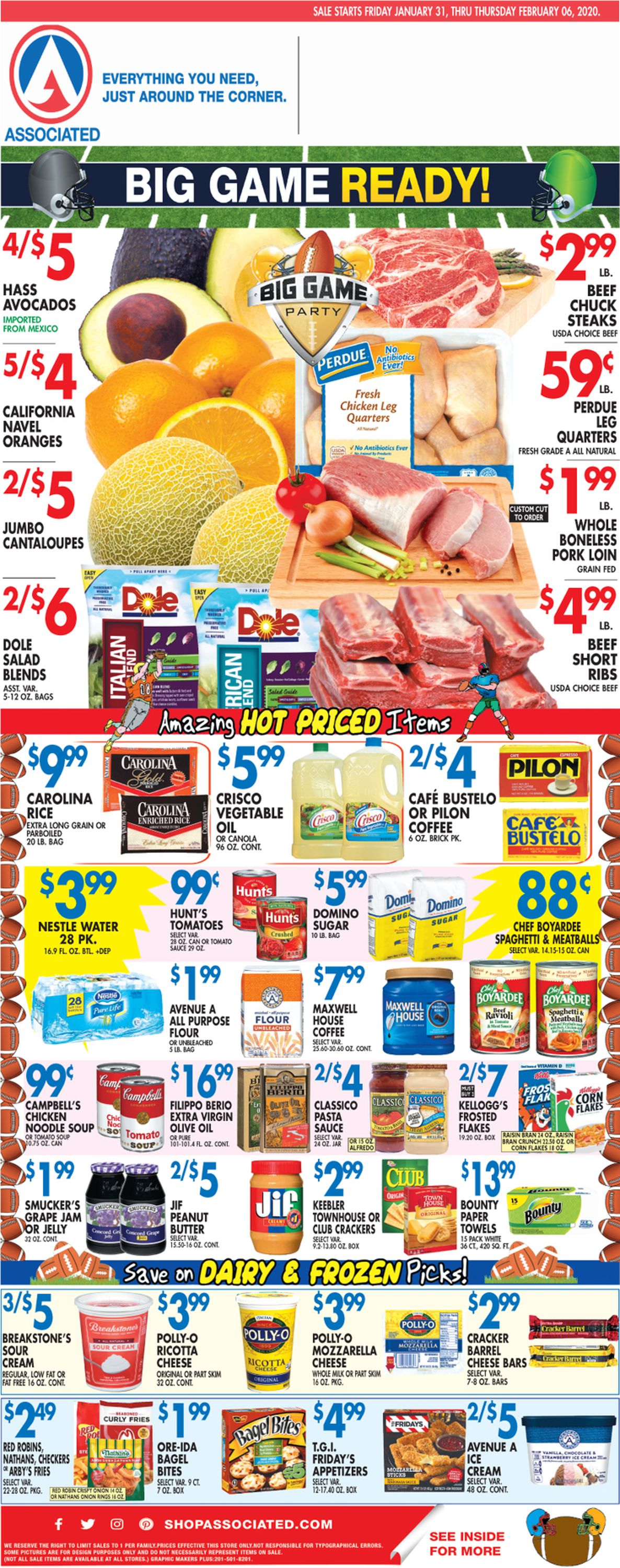 Associated Supermarkets Weekly Ad Circular - valid 01/31-02/06/2020