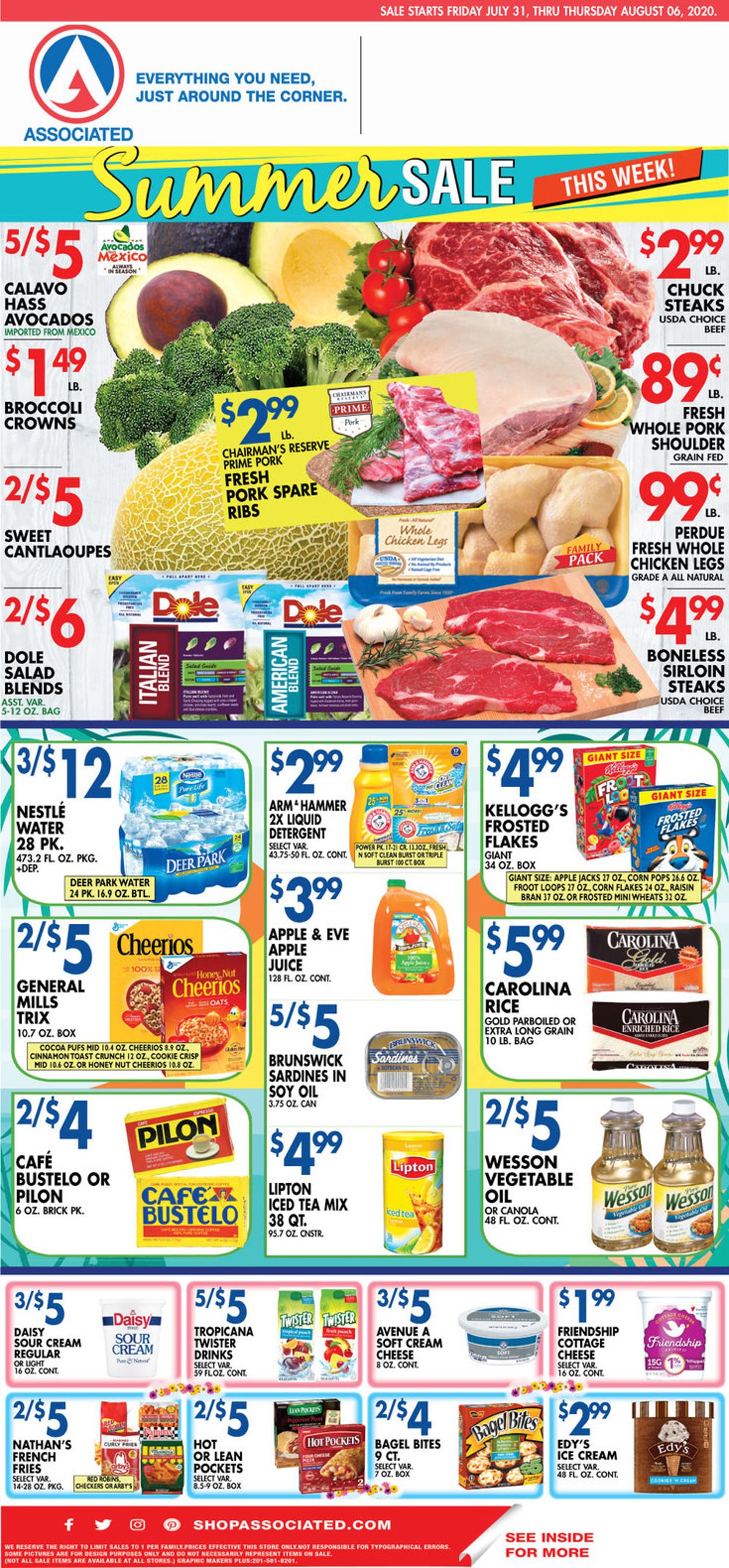 Associated Supermarkets Weekly Ad Circular - valid 07/31-08/06/2020
