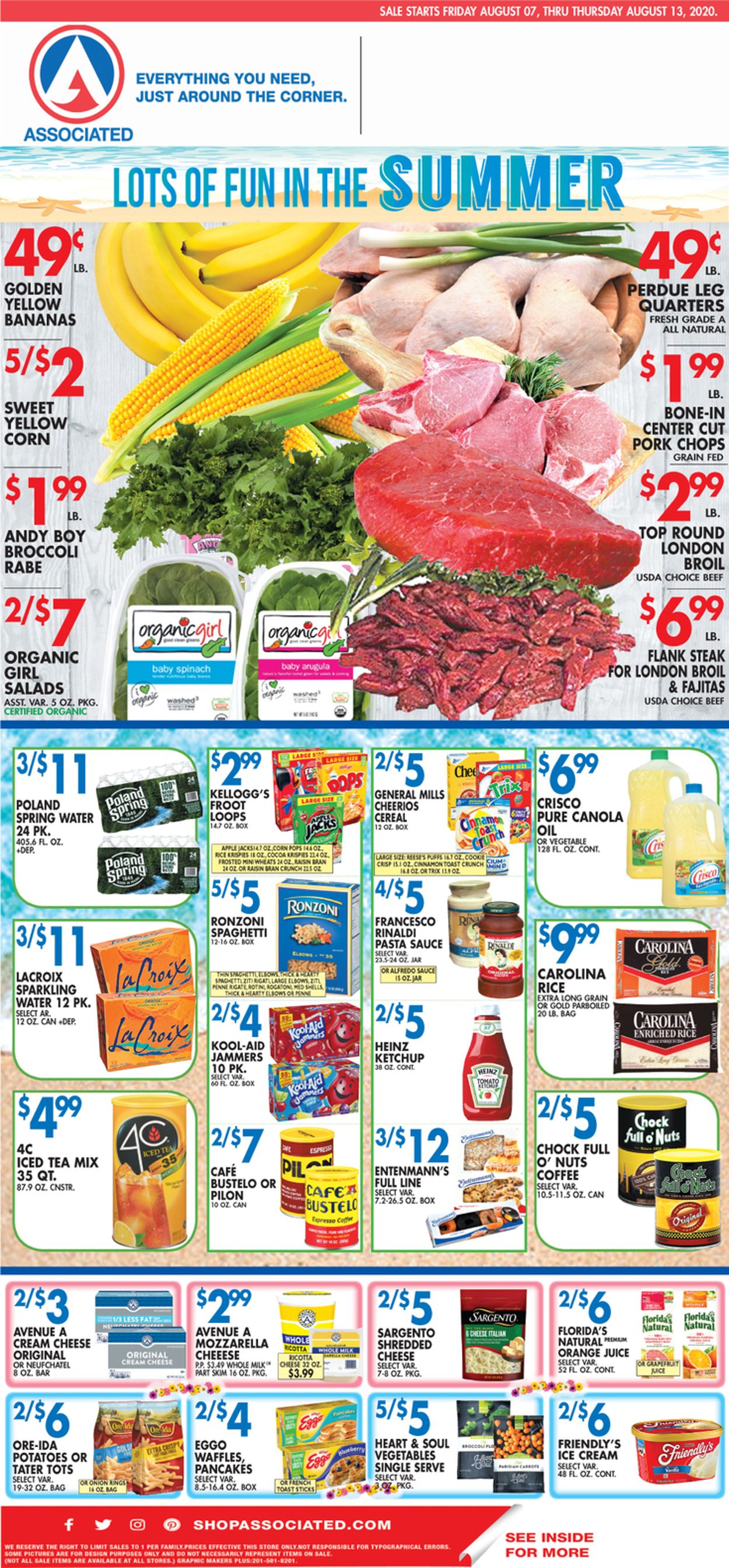 Associated Supermarkets Weekly Ad Circular - valid 08/07-08/13/2020